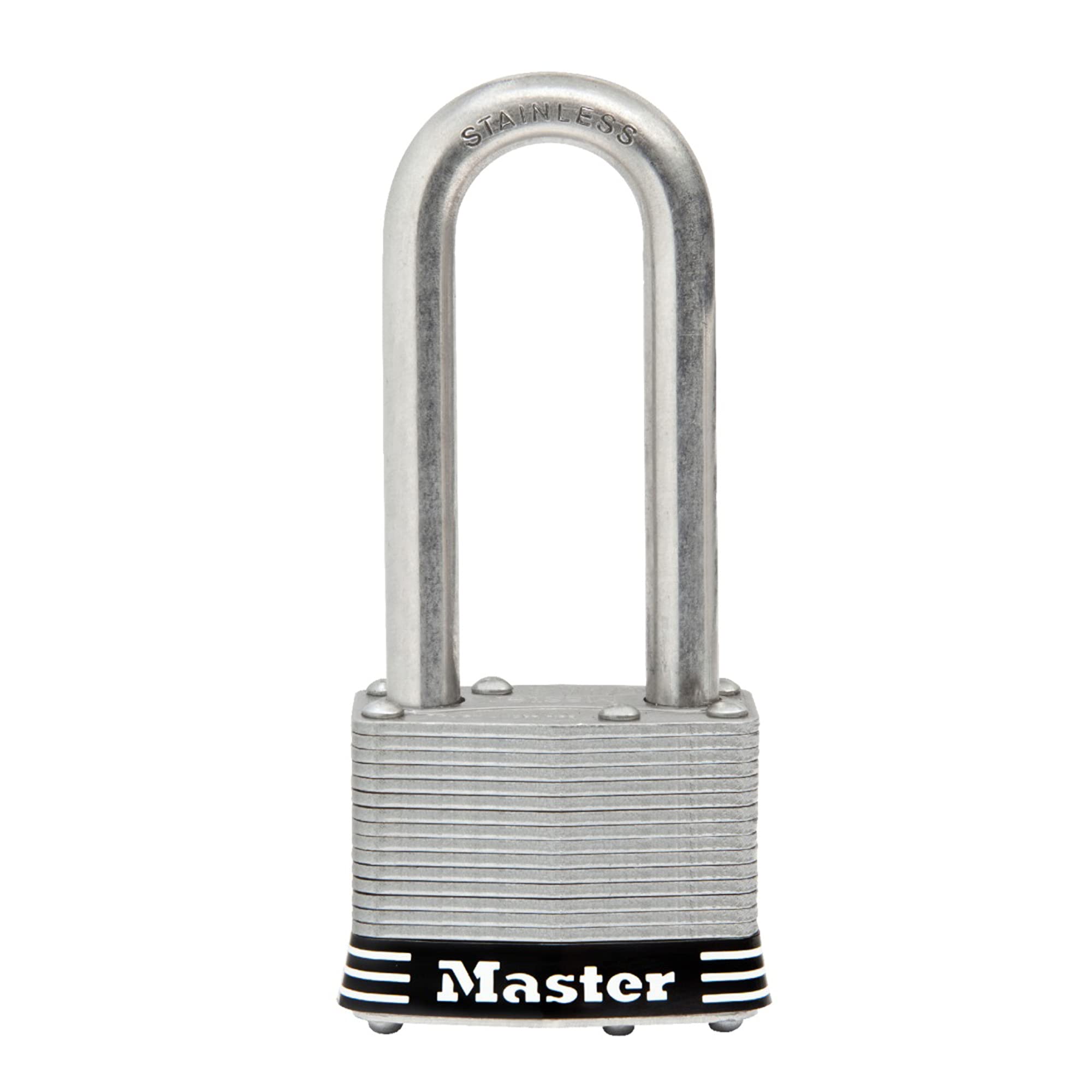 Master Lock 5Sskadlj Cylinder Type Stainless Steel Padlock, Body Width 2.0 Inches (51 Mm), Shackle Diameter 2.5 Inches (64 Mm),S