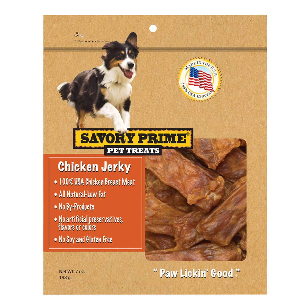 Savory Prime 371 Usa Natural Chicken Jerky Dog Treats 7 Oz