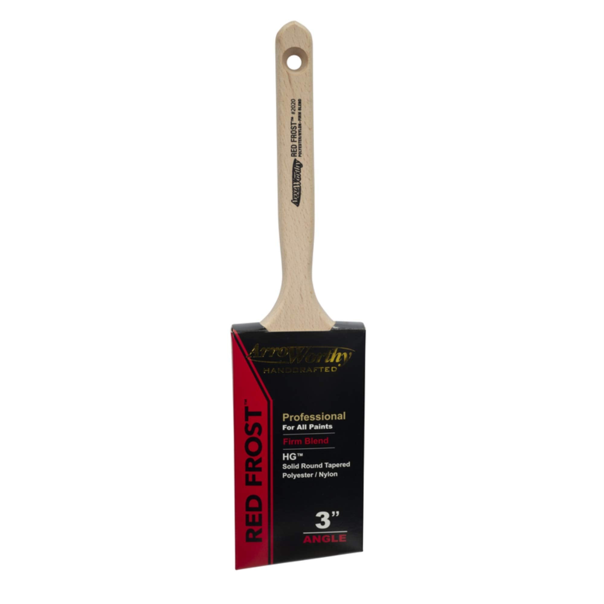 Arroworthy Red Frost Professional 3'' W Firm Angle Paint Brush - Case Of: 1