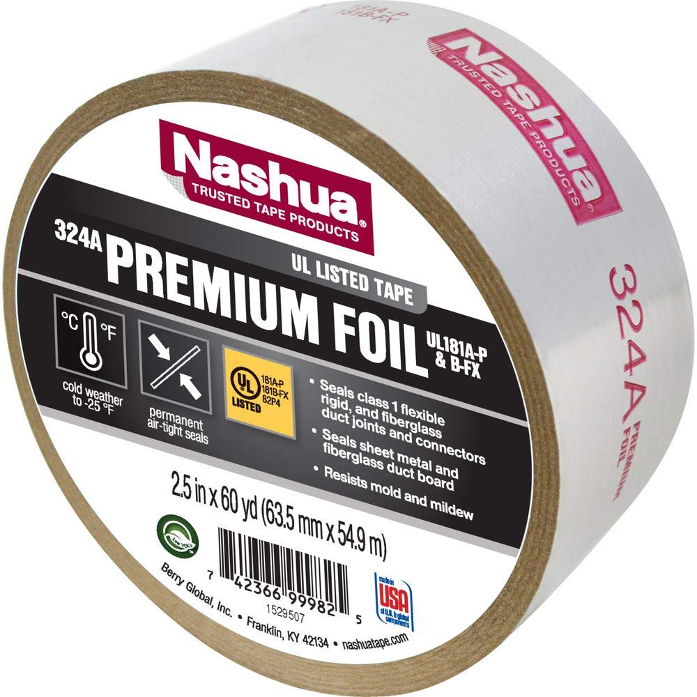 Nashua 2.5 In. W X 60 Yd. L Silver Foil Tape