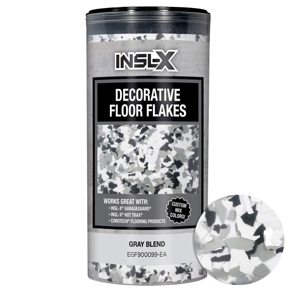 Insl-X Products Egf900099-Ea Decorative Paint Floor Flakes Additive, Gray, 12 Ounce