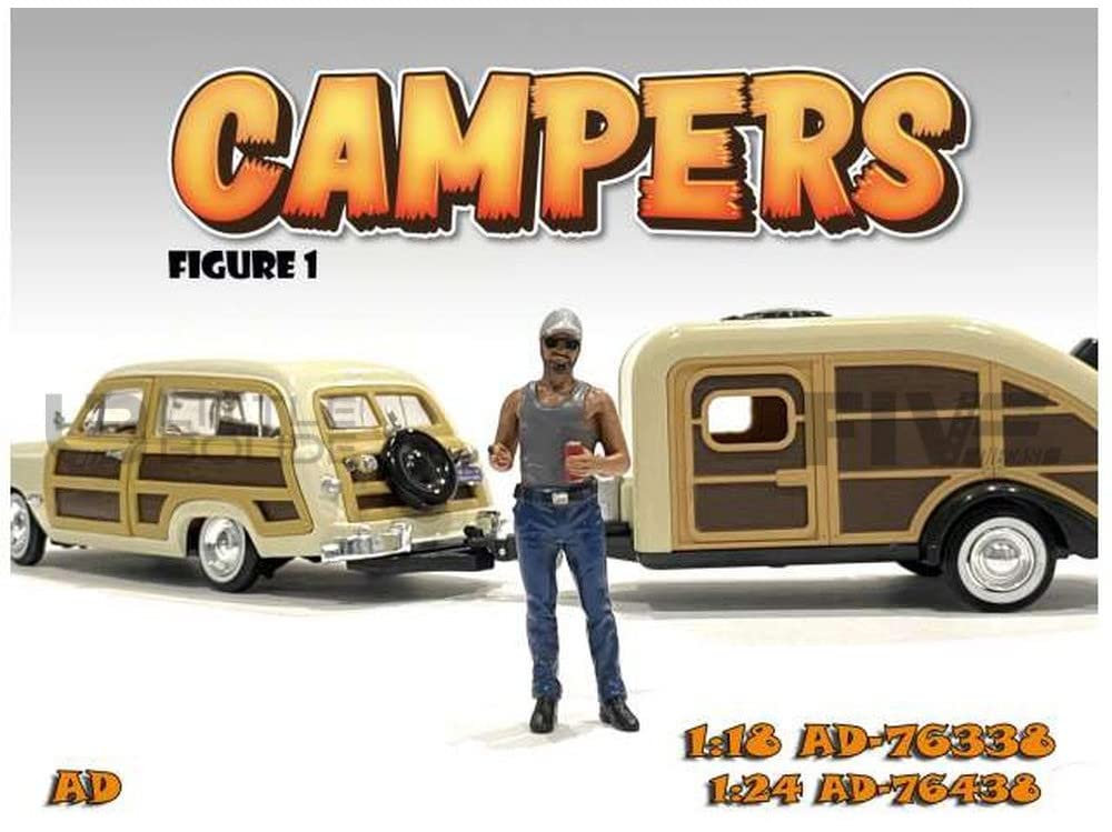 American Diorama Campers Figure 5 For 1/18 Scale Models 76338