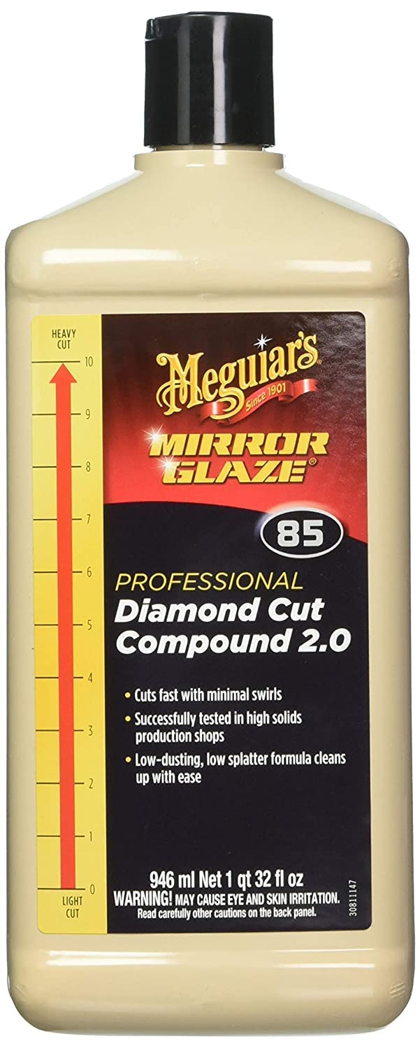 Meguiar'S Professional Diamond Cut Compound 2.0 M8532 - Professional-Grade Compound Perfect To Remove Heavy Defects Like Scratch