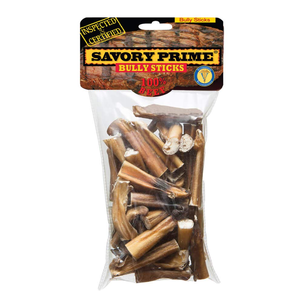 Savory Prime 310 Bully Stick Bites Dog Treats 10 Oz
