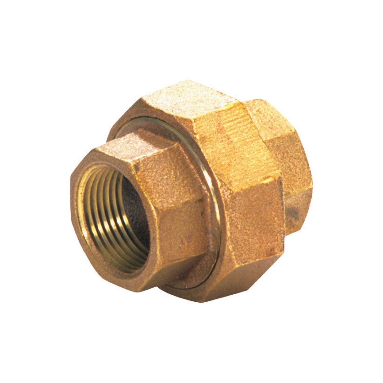 Jmf 1/2 In. Fpt X 1/2 In. Dia. Fpt Red Brass Union