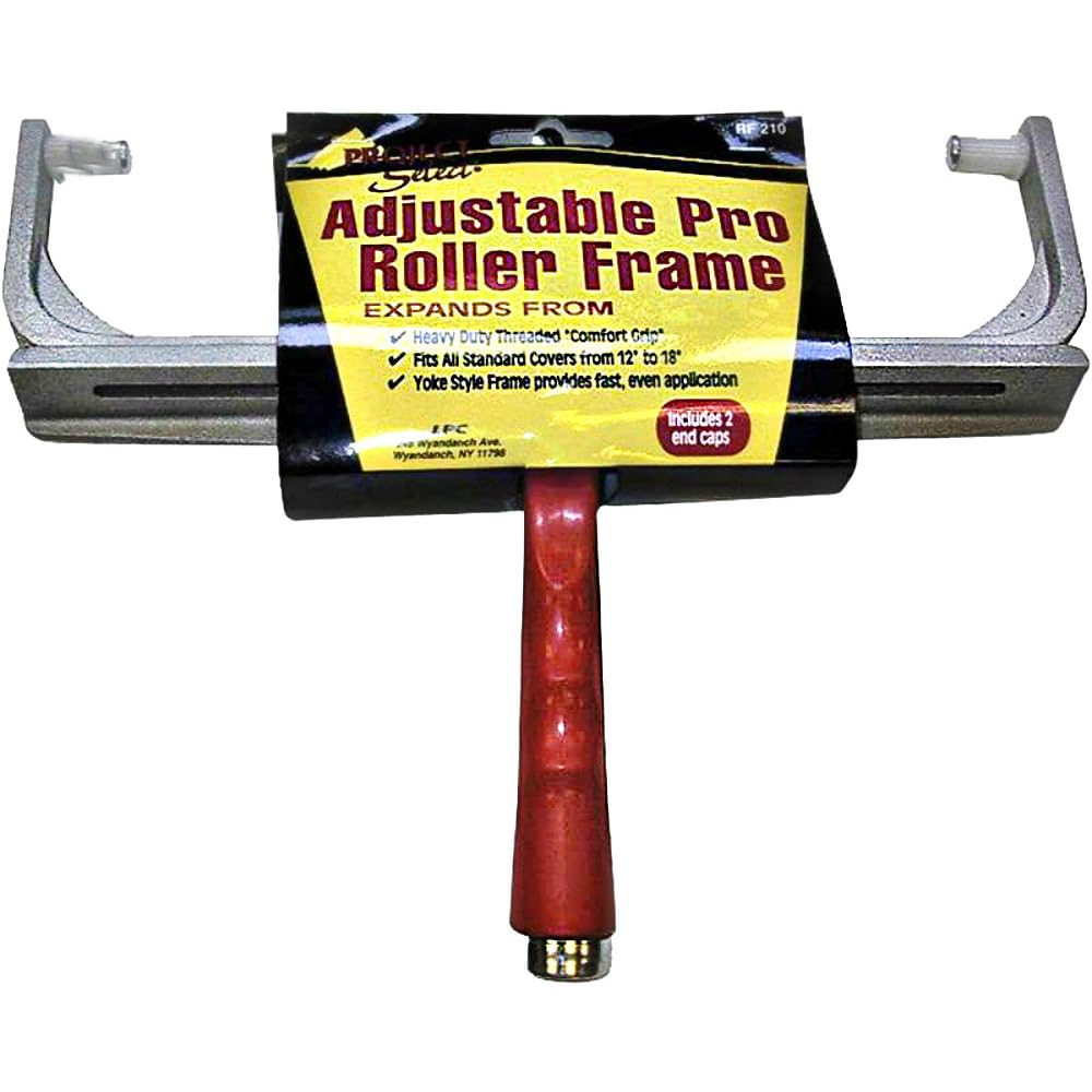 Linzer Products Rf210 18'' Paint Roller Frame, Adjustable 12'' - 18'', Red
