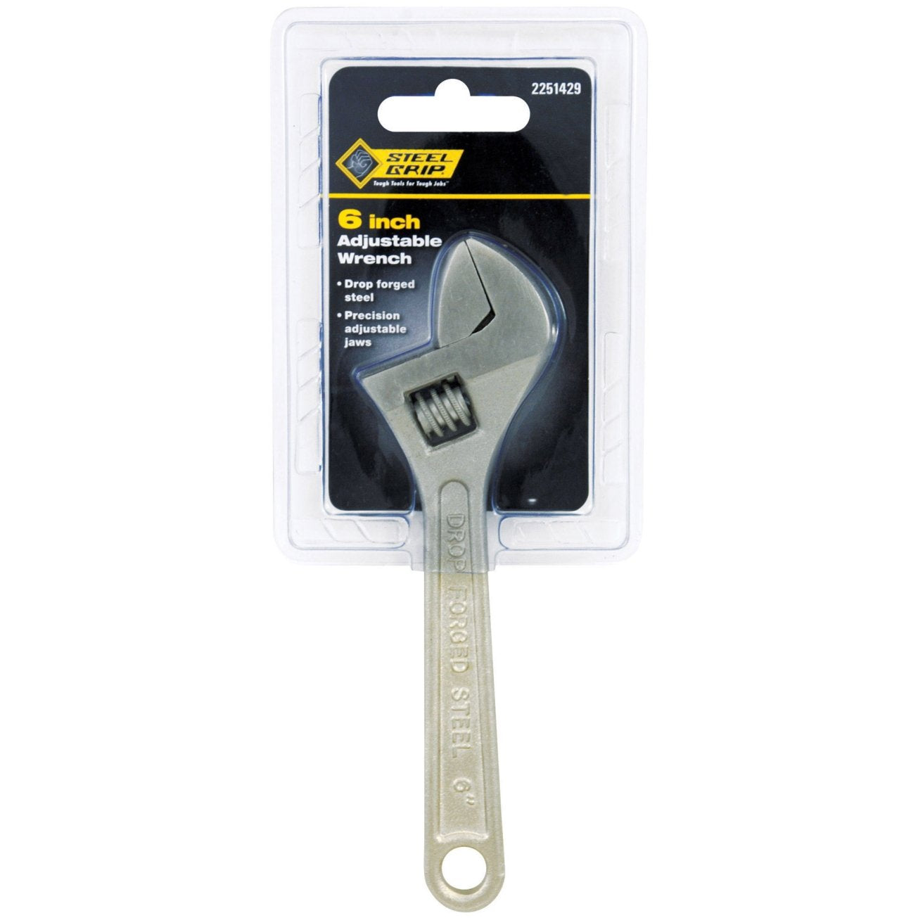 General Tech Intl 2251429 ''Steelgrip'' Adjustable Wrench 6''