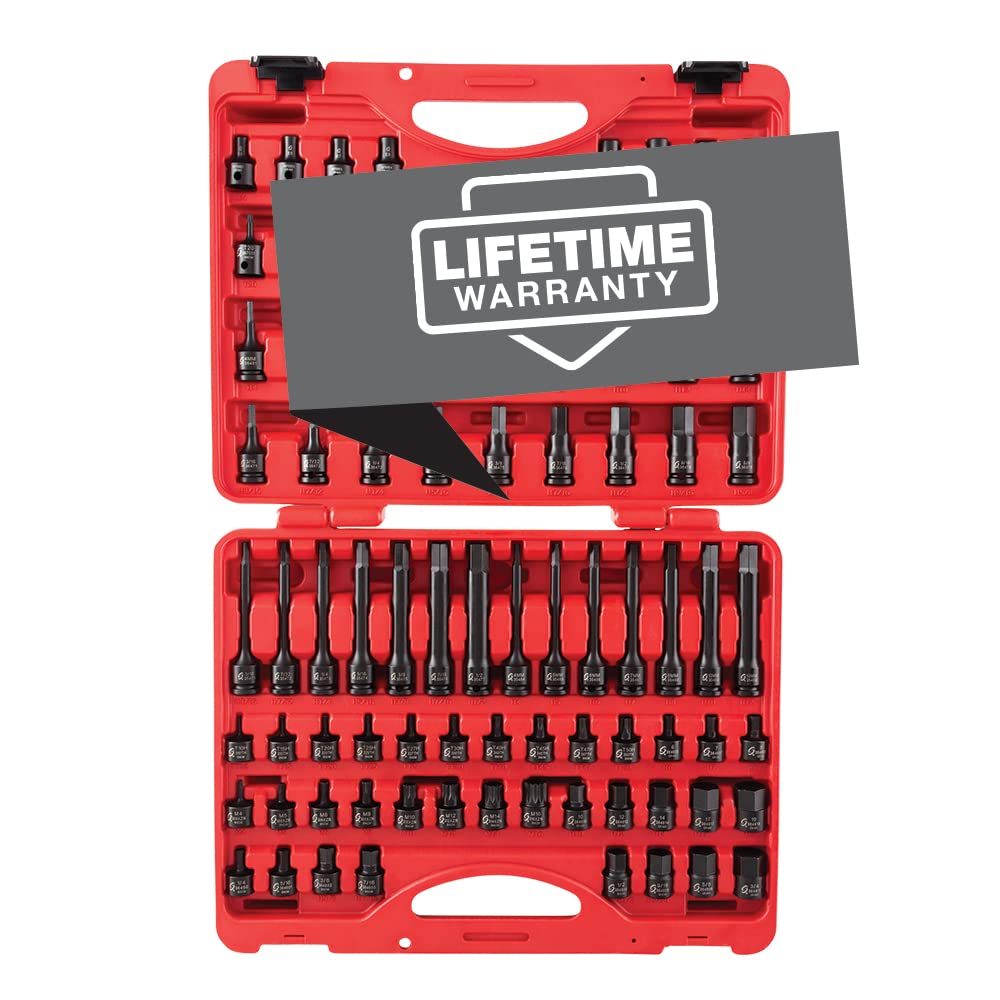 Sunex 3569 3/8'' Dr. Master Hex Bit Impact Socket Set (84 Piece)