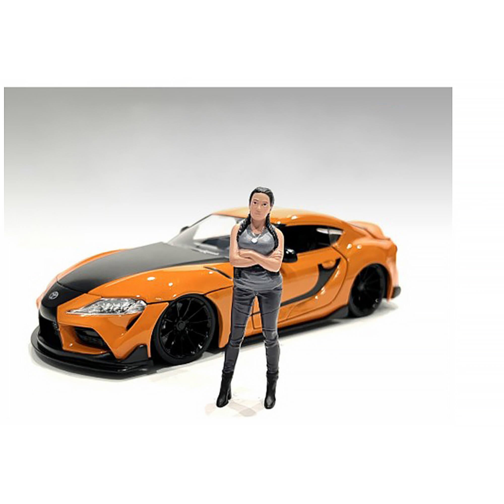 Car Meet 3'' Figure 7 For 1/18 Scale Models By American Diorama 76332