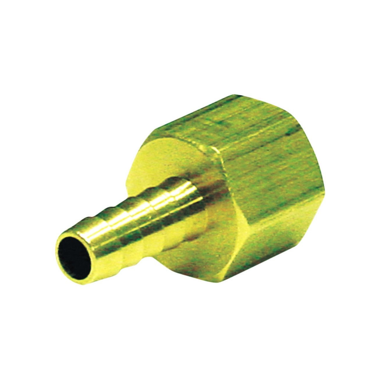 Jmf Brass Adapter 5/16 In. Dia. X 3/8 In. Dia. Yellow 1 Pk