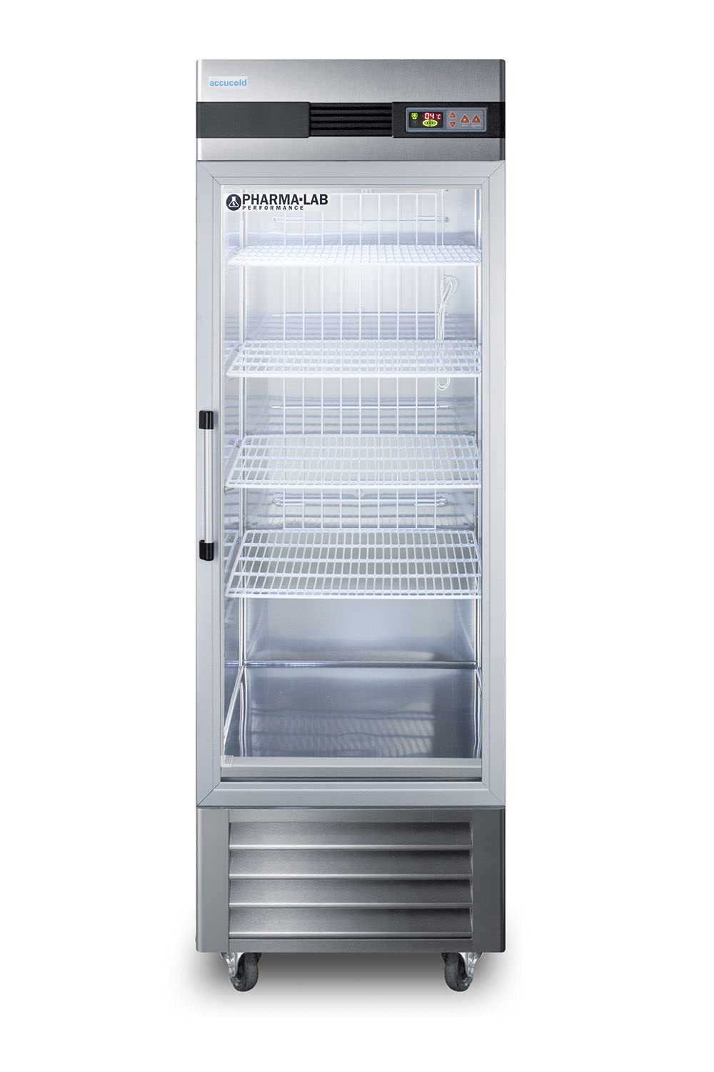 Summit 23 Cu.Ft. Upright Pharmacy Refrigerator Medical - Laboratory - Pharma-Lab 23 Cu.Ft. All-Refrigerator With Glass Door