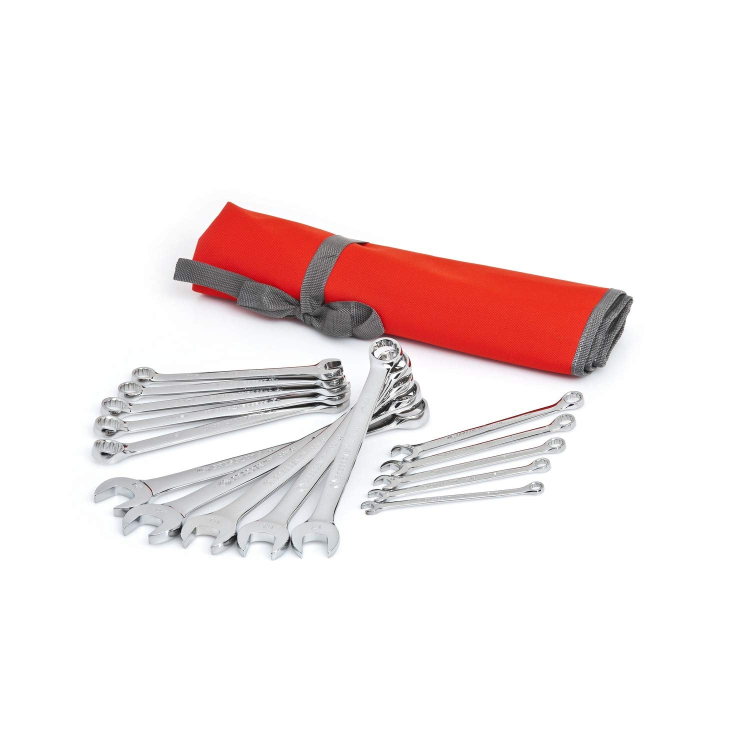 Crescent 15 Pc 12 Point Metric Combination Wrench Set With Tool Roll - Ccws5