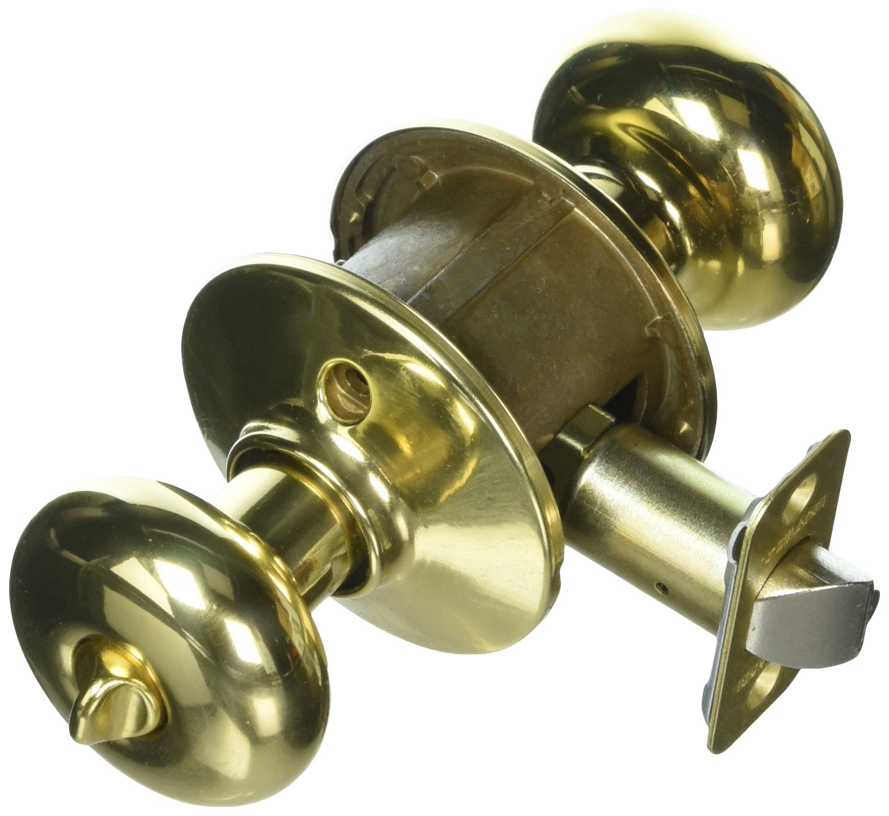 Schlage F51Aply505 Lifetime Polished Brass Plymouth Keyed Entry F51A Panic Proof Door Knob