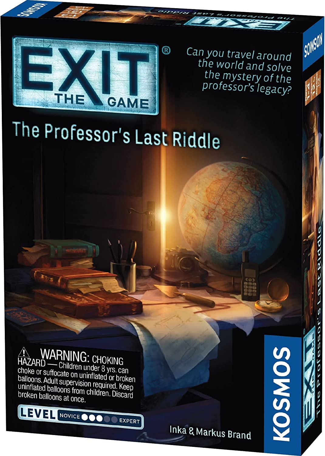 Exit: The Professors Last Riddle  Escape Room Brainteasers  Mystery Solving  Treasure Hunt  Kosmos Game  At-Home Escape Room
