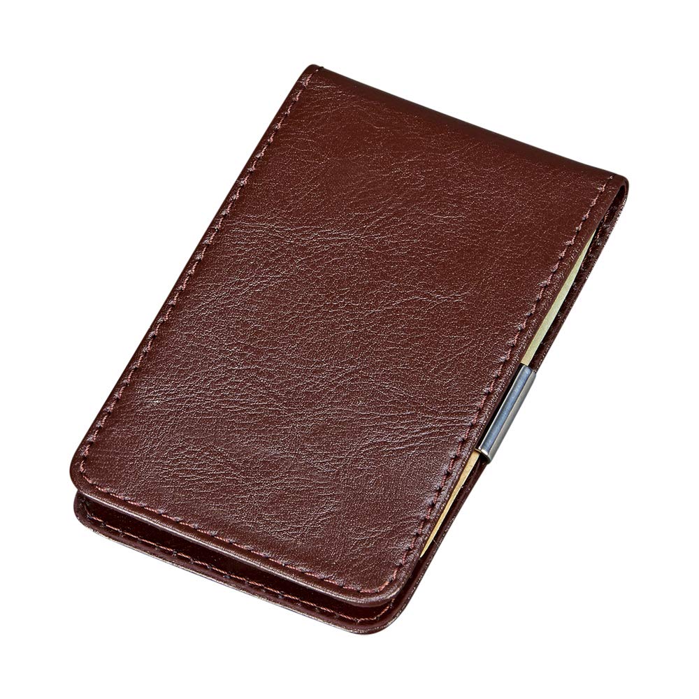 Brown Leather Folding Case With Ss Money Clip