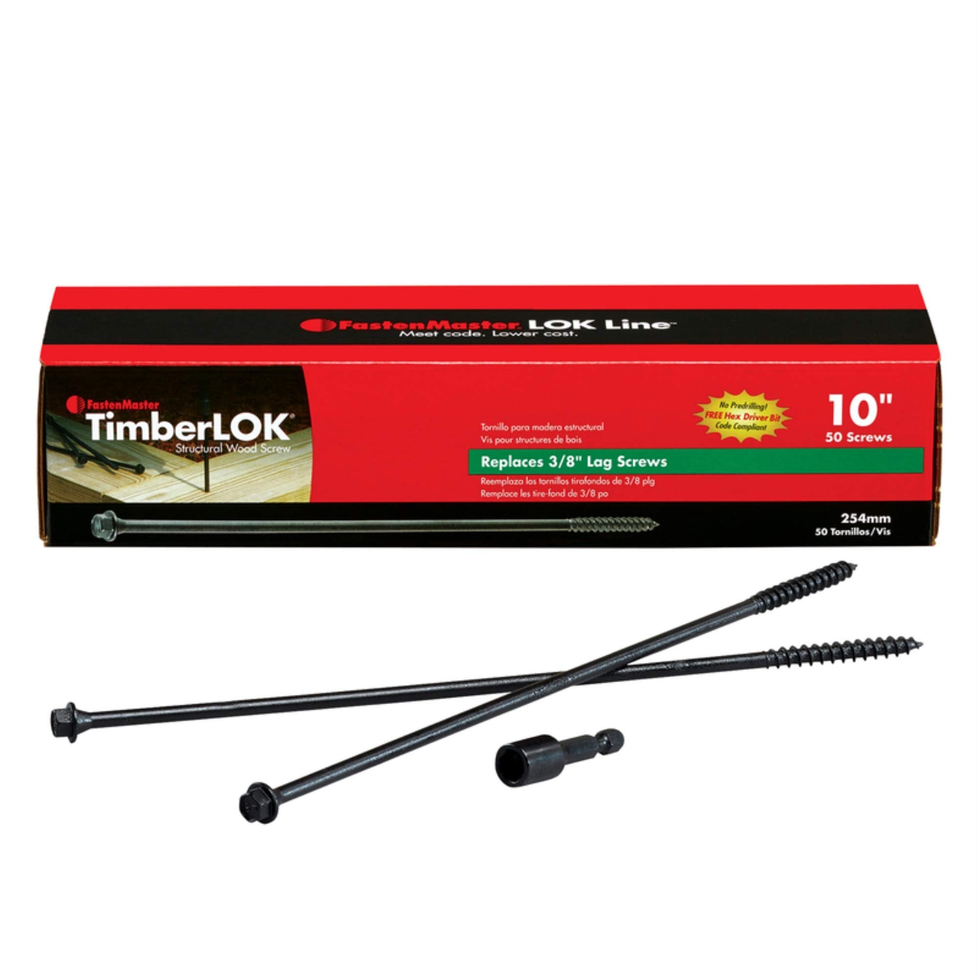 Tmbrlok Wd Scrw 10''50Pk