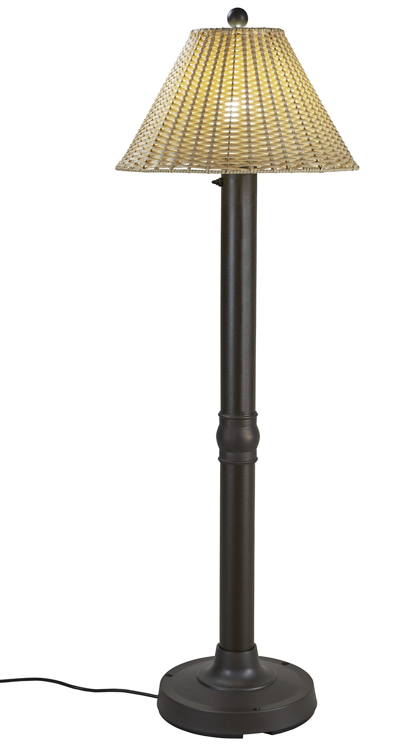 Patio Living Concepts 19207 Tahiti Outdoor Floor Lamp With 3'' Tubular Body, 60''