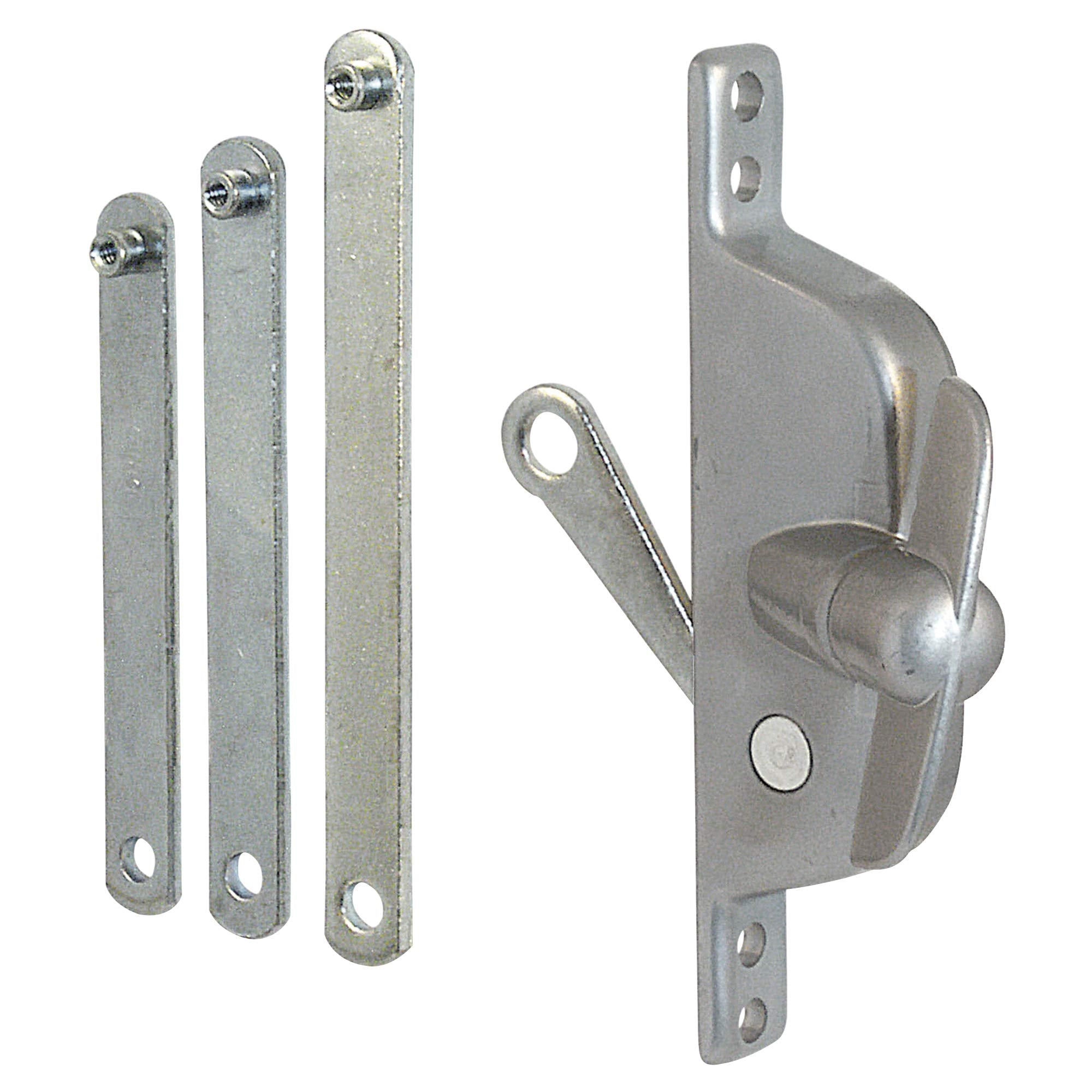 Slide-Co 171398 Jalousie Operator, Reversible, With Three Link Arms, Aluminum Finish (Single Pack)