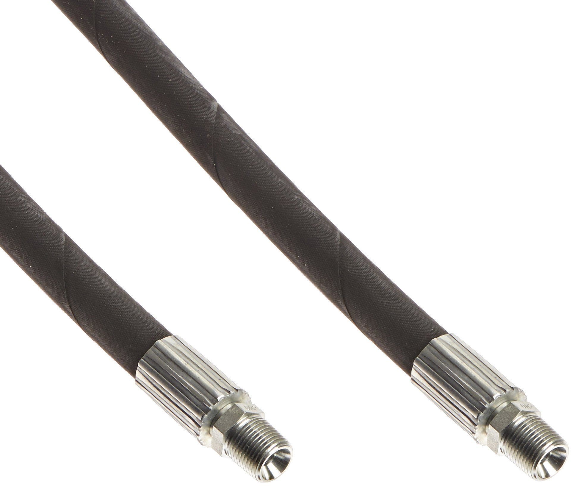 Apache 98398250 3/8'' X 96'' 2-Wire Hydraulic Hose Male X Male Assembly, Black, L