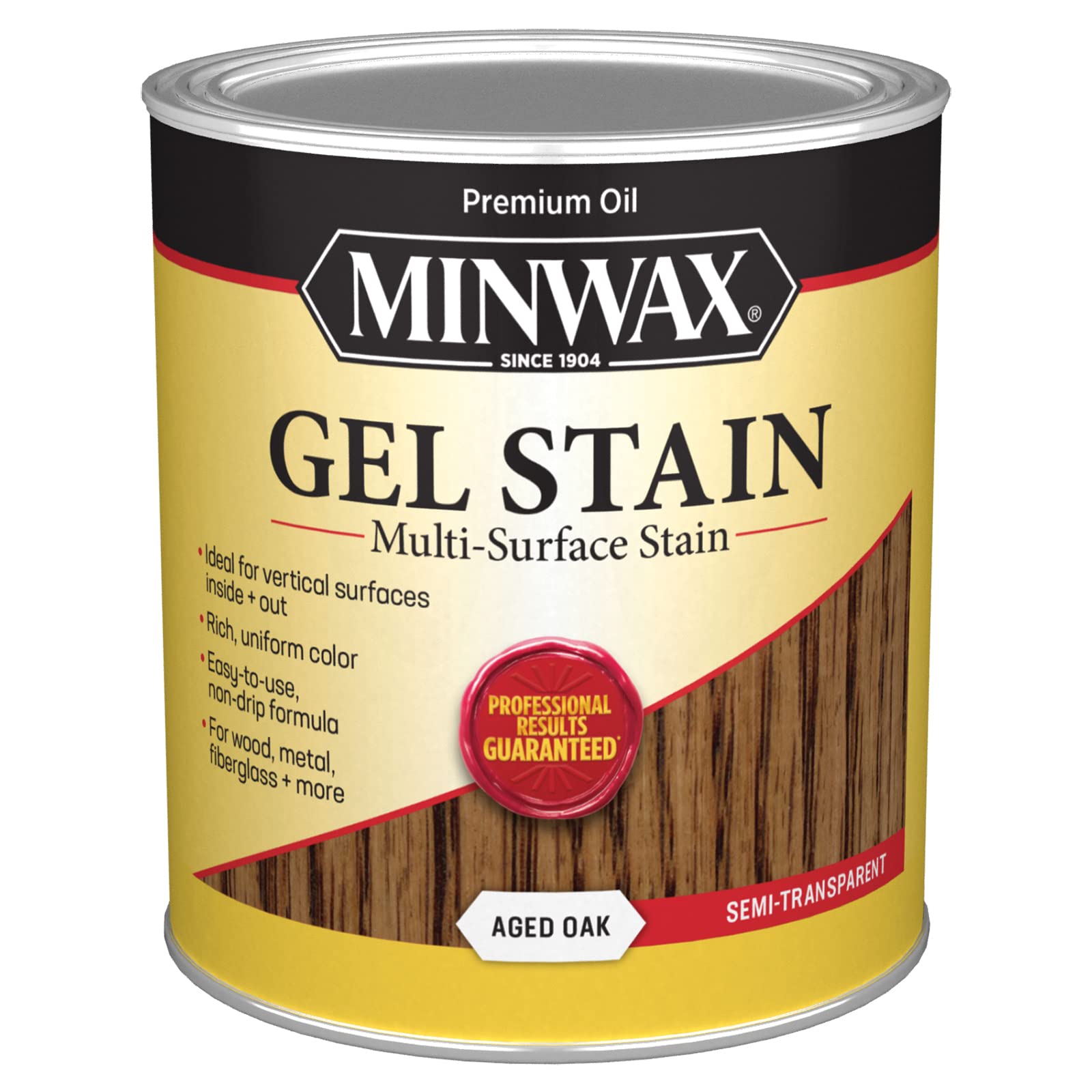 Minwax Gel Stain For Interior Wood Surfaces, Quart, Aged Oak
