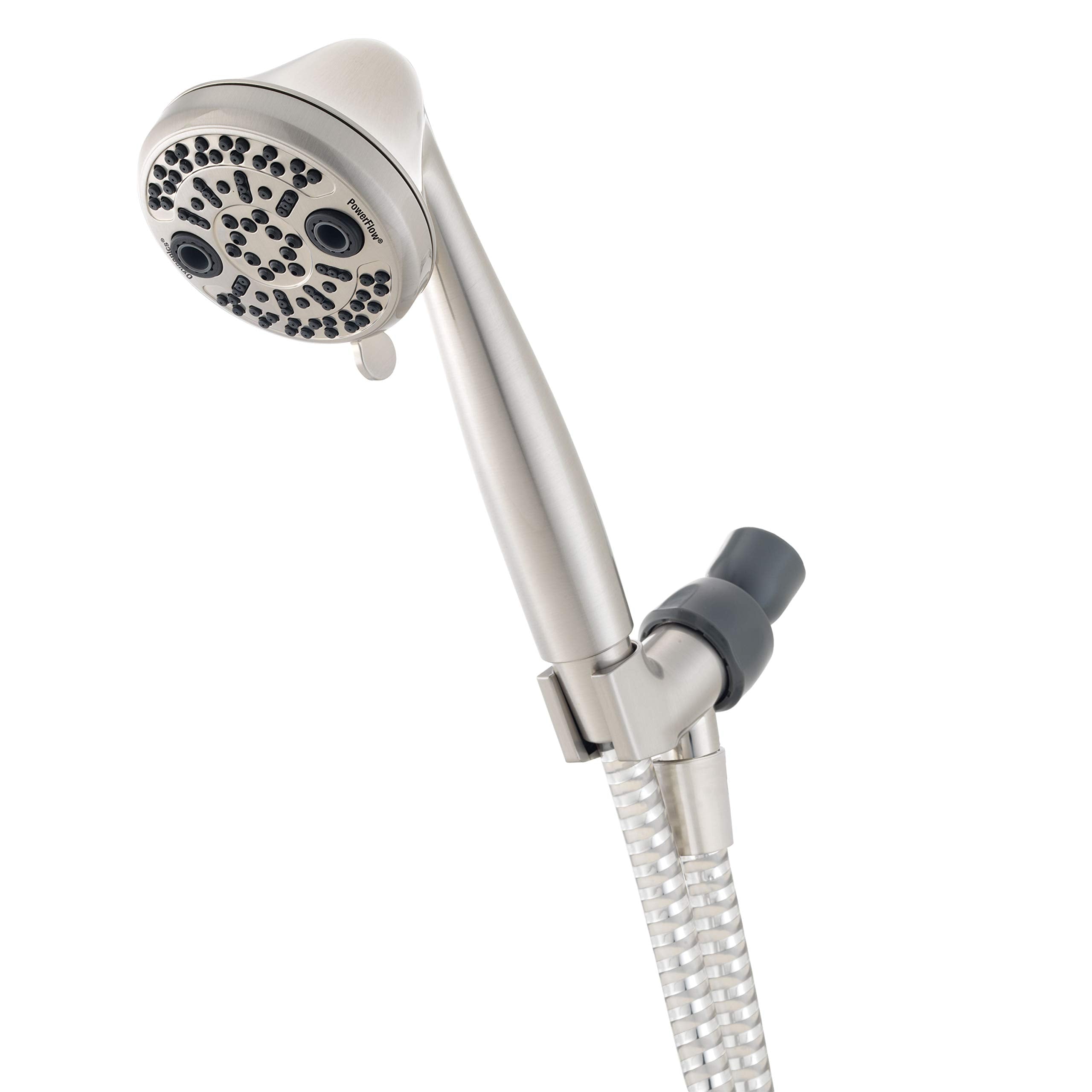 Oxygenics 87446 Powerflow Brushed Nickel Handheld Shower Head