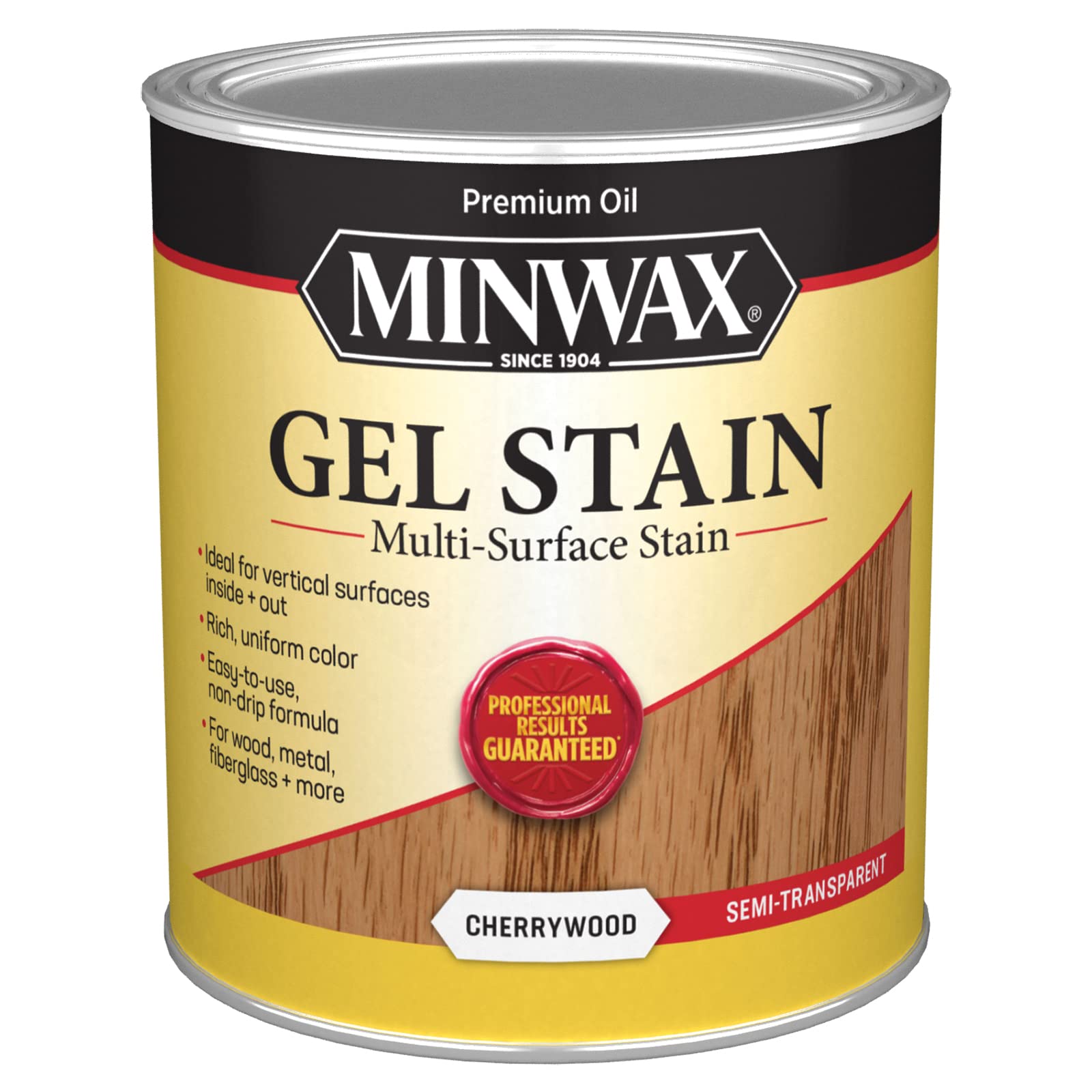 Minwax Gel Stain For Interior Wood Surfaces, Quart, Cherry Wood