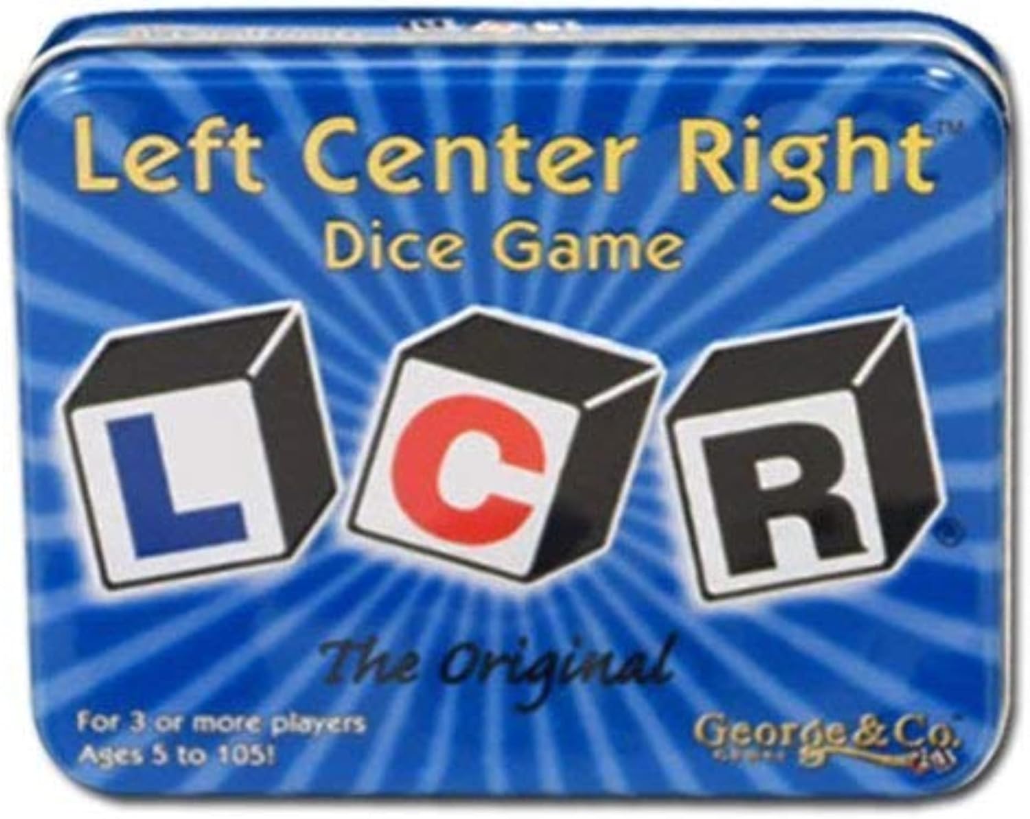 Brybelly Original LCR Left Center Right Dice Game