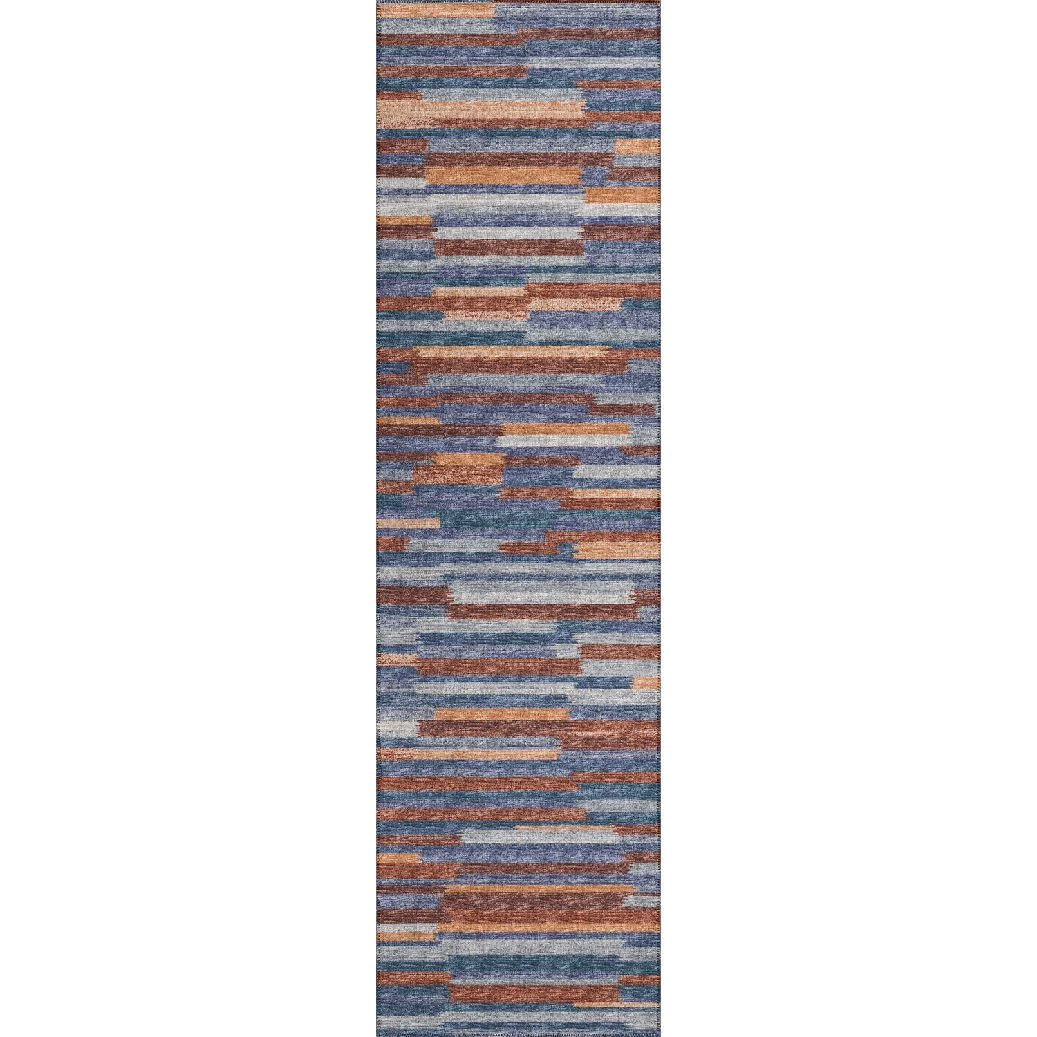 Sedona Sn8 Blue Transitional Rug Runner 2' 3'' X 10'