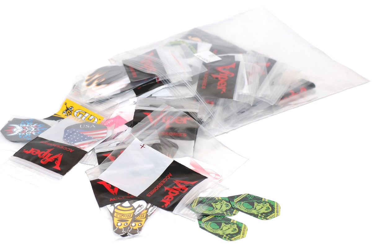 Viper Assorted Poly Pro Dart Flights: 50 Sets Of Mixed (Standard And Slim) Flights, 150 Pieces