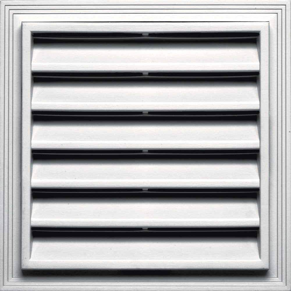 Builders Edge 120051212117 12'' X 12'' Square Vent 117, Bright White