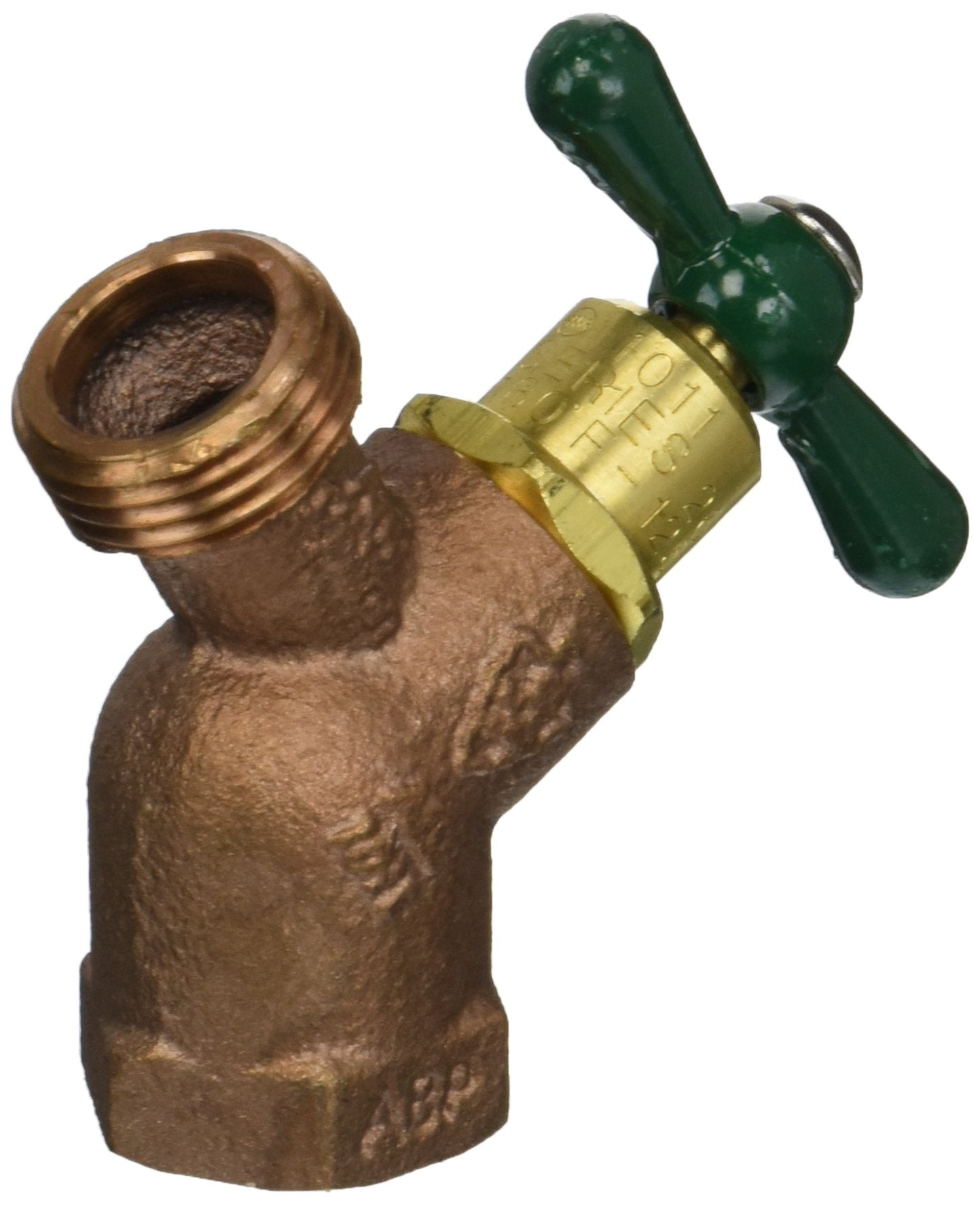 Arrowhead Brass & Plumbing 363Lf 3/4'' Female Iron Pipe X 3/4'' Hose Connection, No Kink Hose Bibb Integral Vacuum Arrow Breaker