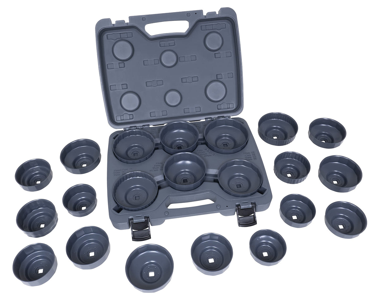 Lisle 61460 H.D. End Cap Wrench Set, 21 Pc.