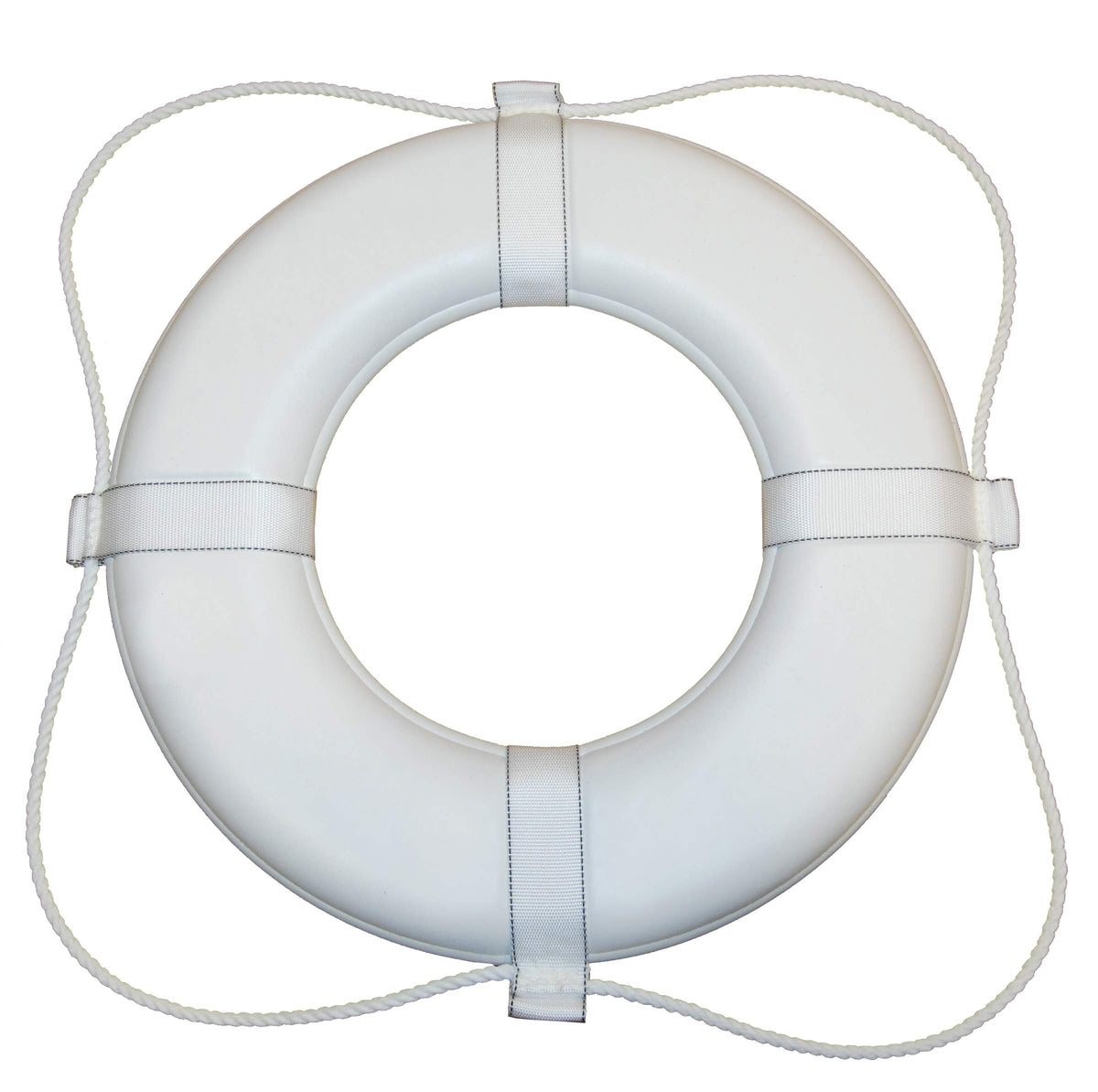 Taylor Made Products Vinyl Coated Foam Life Ring , White (20'') -      Puncture, Tear, Scuff-Resistant - United States Coast Gua