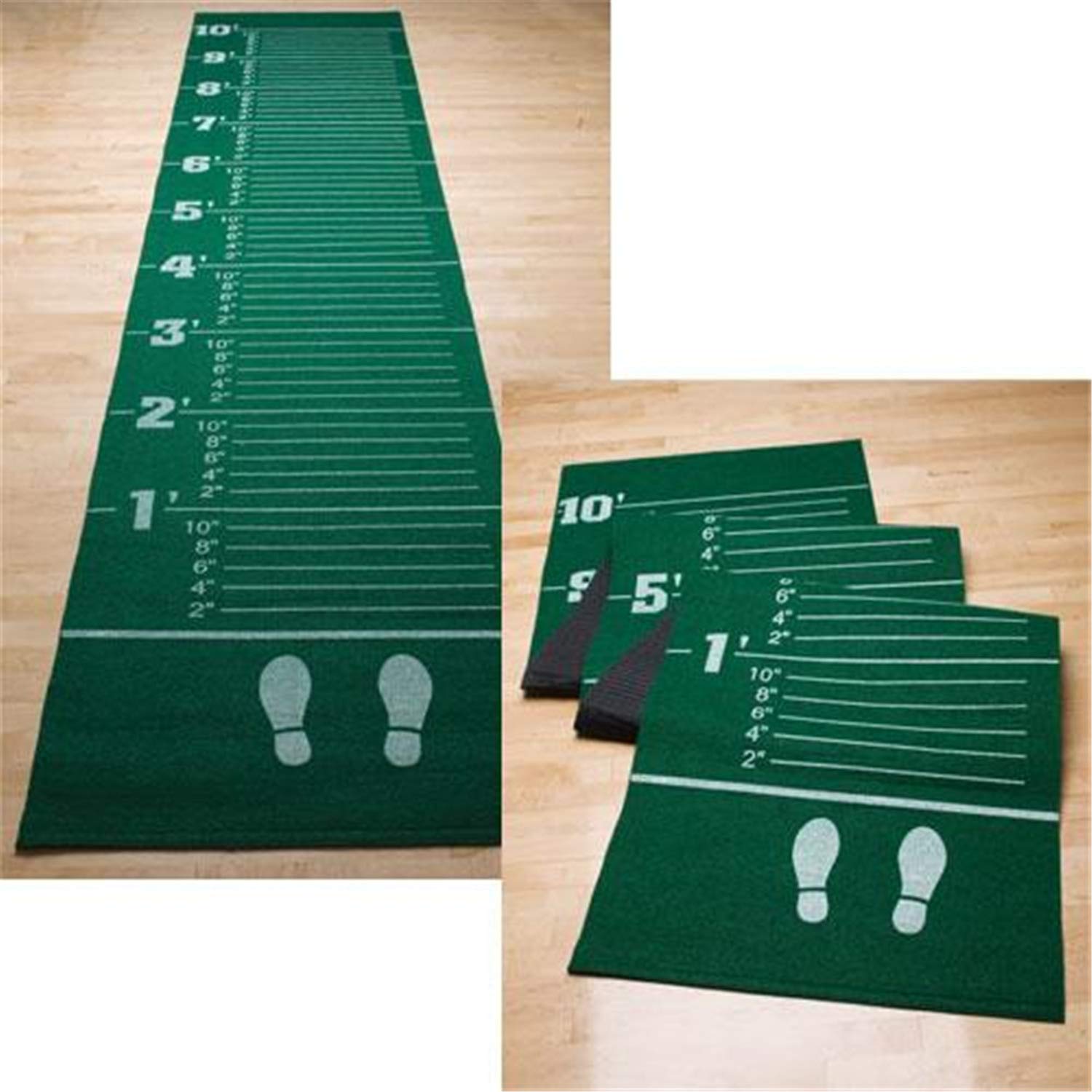 Gamecraft Carpeted Long Jump Mat , Green, 12'L X 30''W
