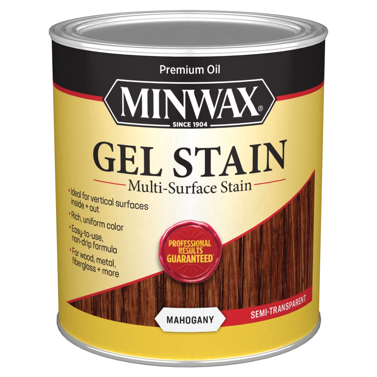Minwax Gel Stain For Interior Wood Surfaces, Quart, Mahogany