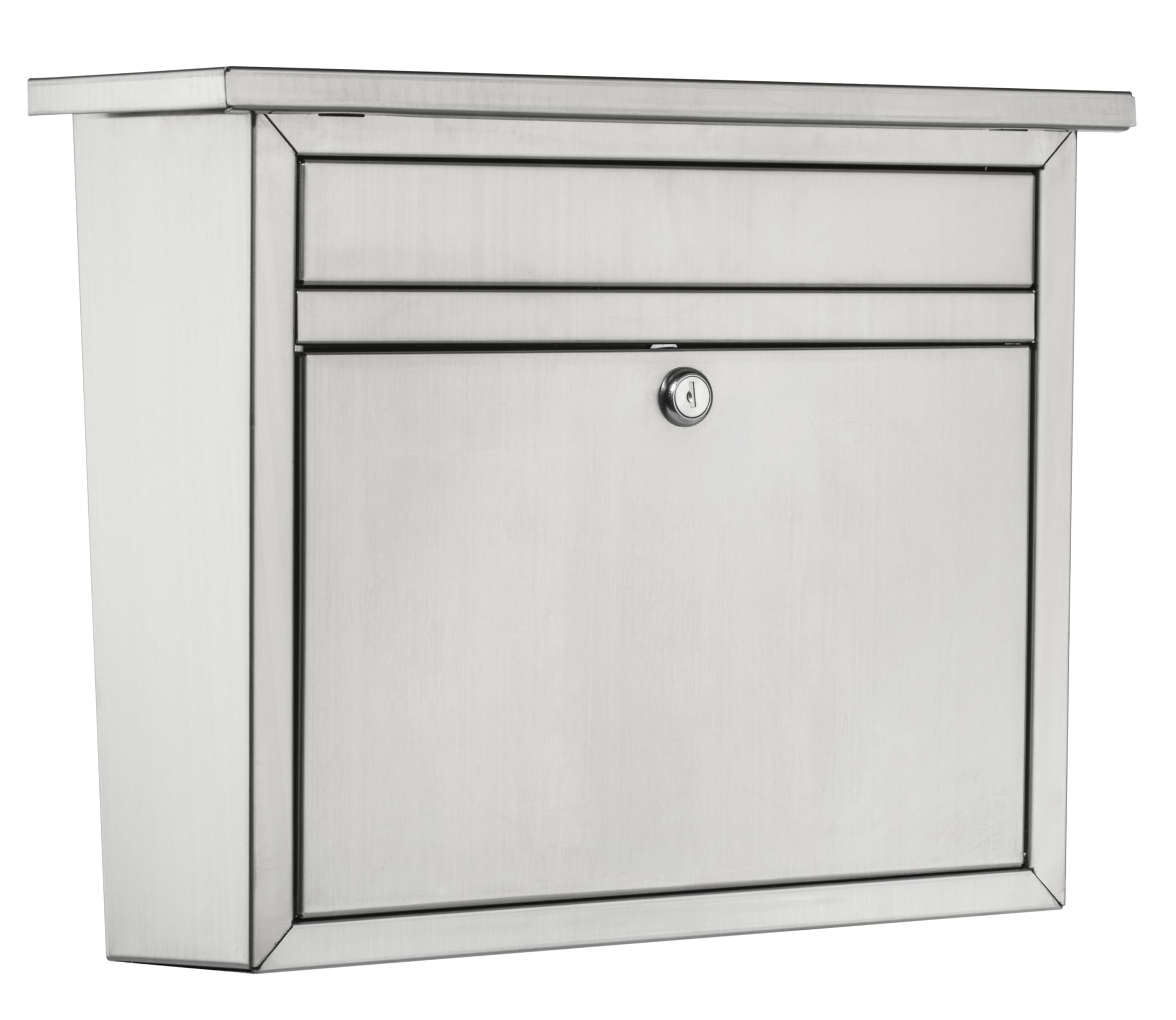 Architectural Mailboxes 2417Ps-10 Maya Locking Wall Mount Mailbox, Large, Stainless Steel