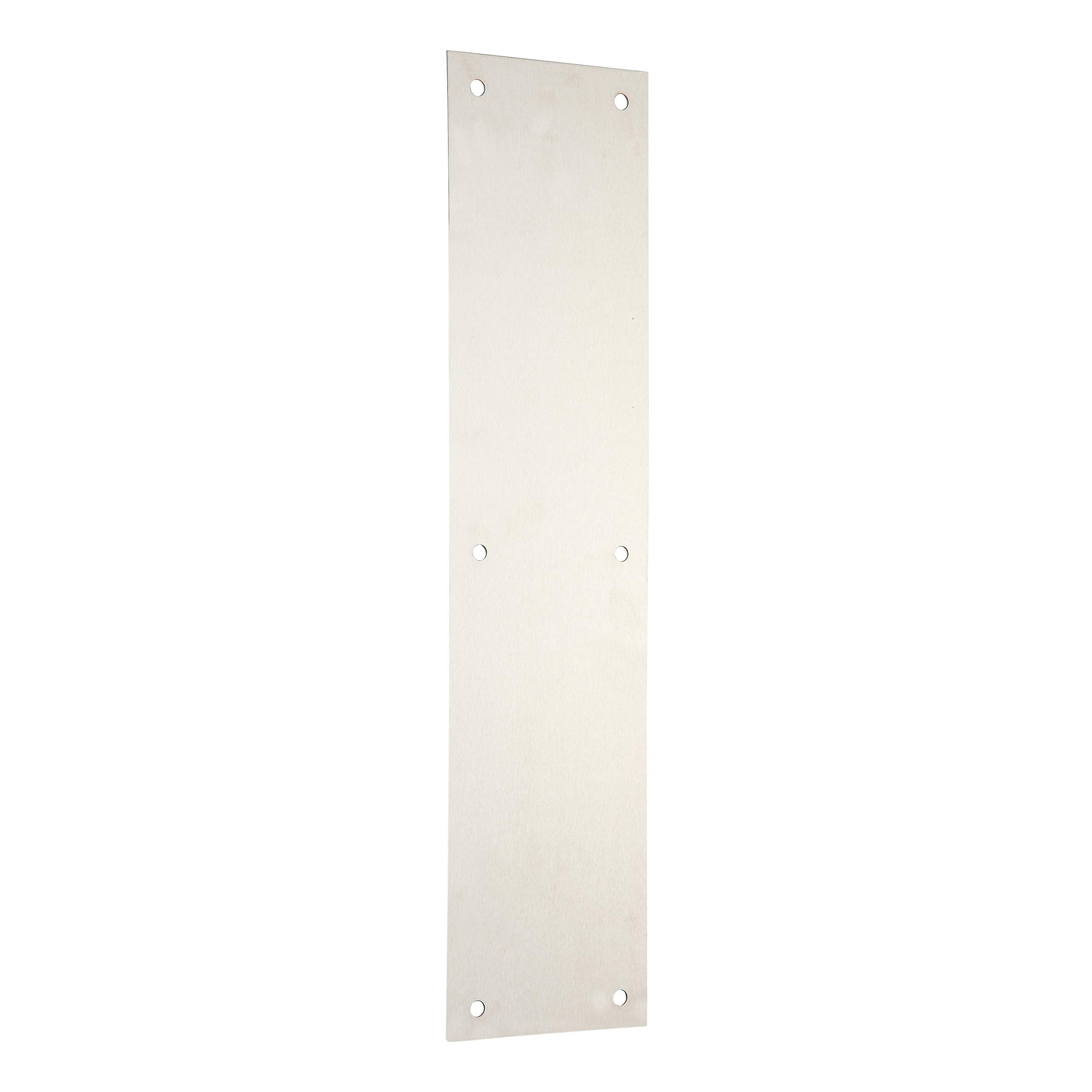Tell Manufacturing Dt100072 Push Plate, Satin Stainless Steel, 3.5'' X 15''