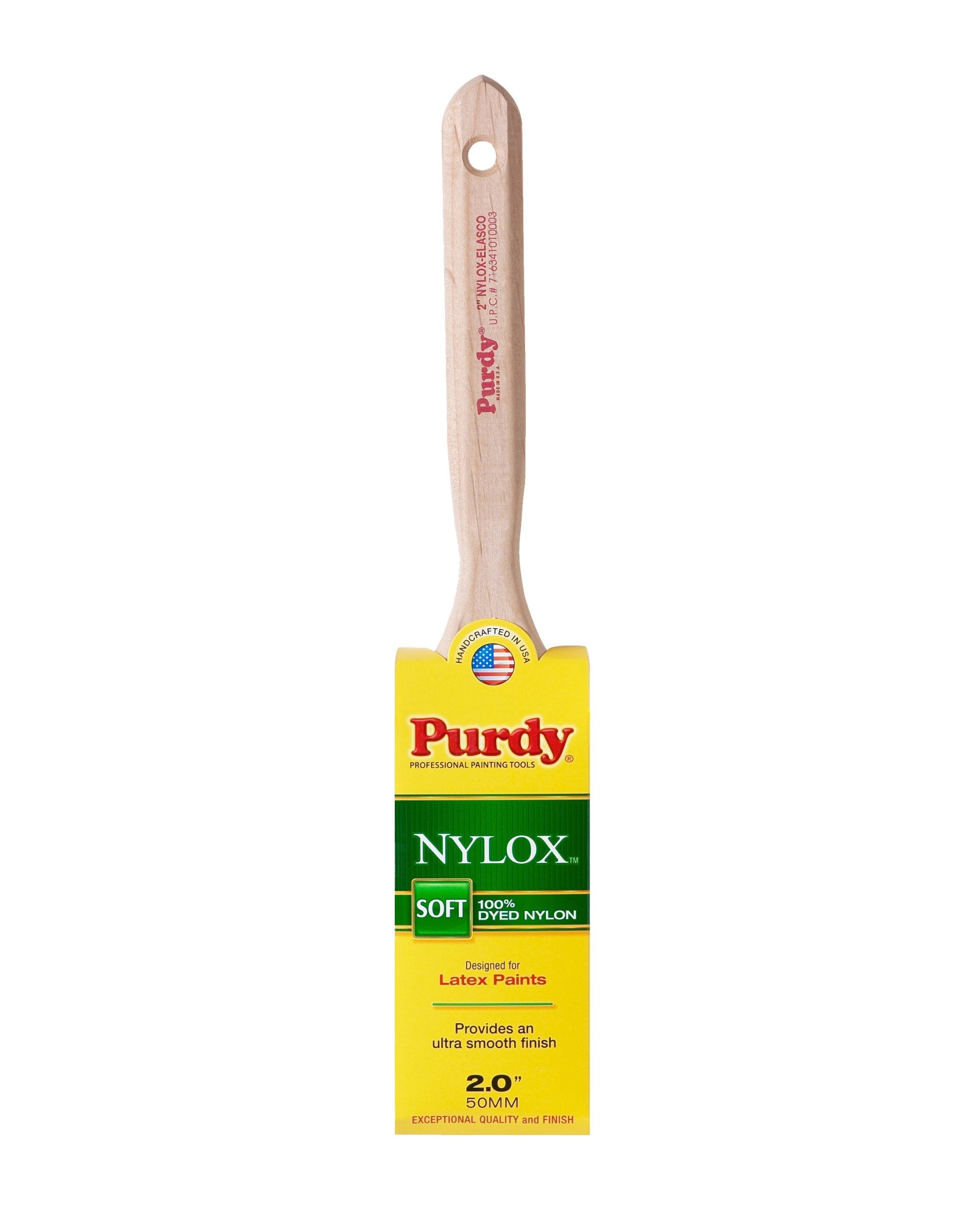 Purdy 144100220 Nylox Series Elasco Flat Trim Paint Brush, 2 Inch