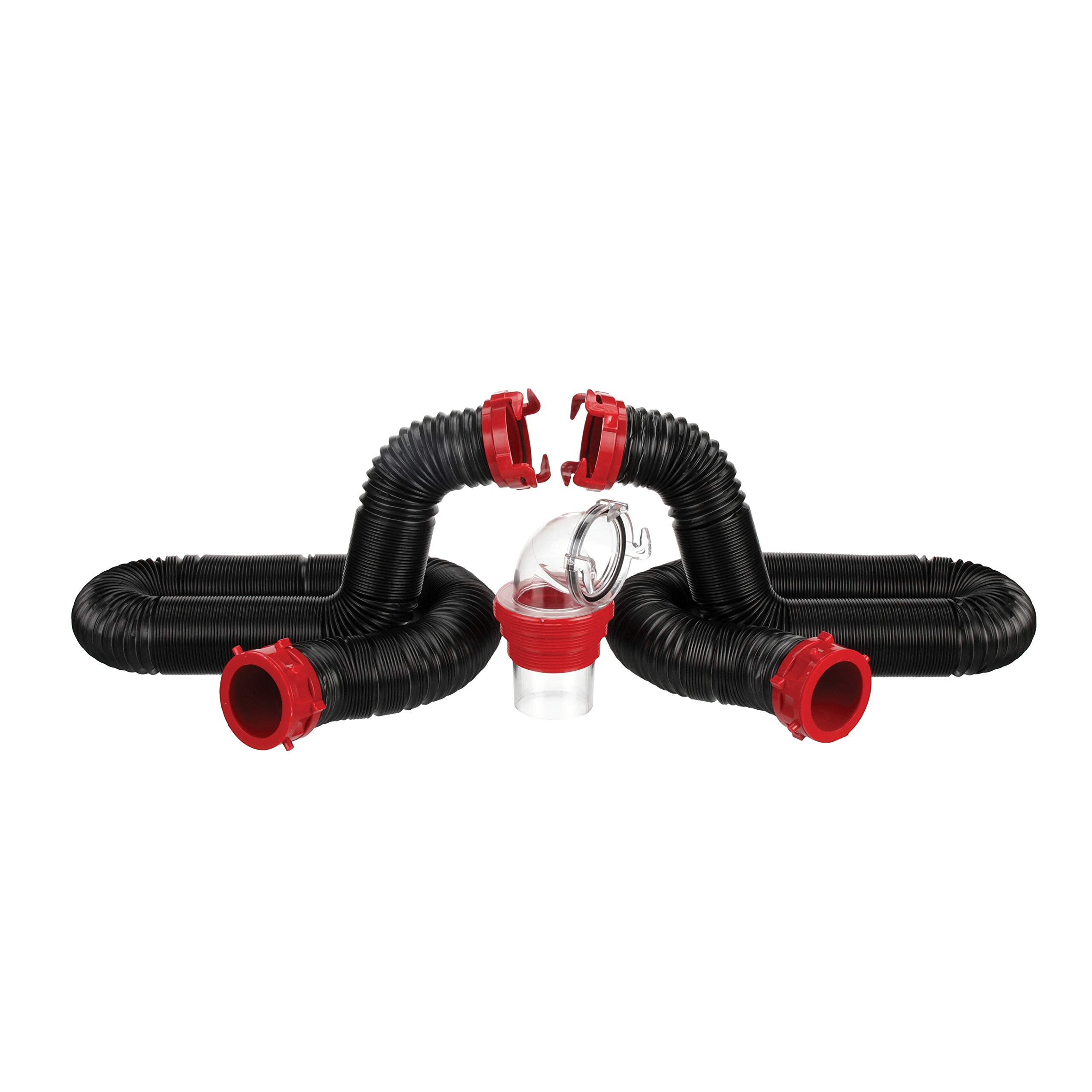 Valterra 20-Foot Dominator Rv Sewer Hose Kit, Sewer Hose For Rv Camper, Includes 2 Attachable 10-Foot Hoses With Rotating Fittin