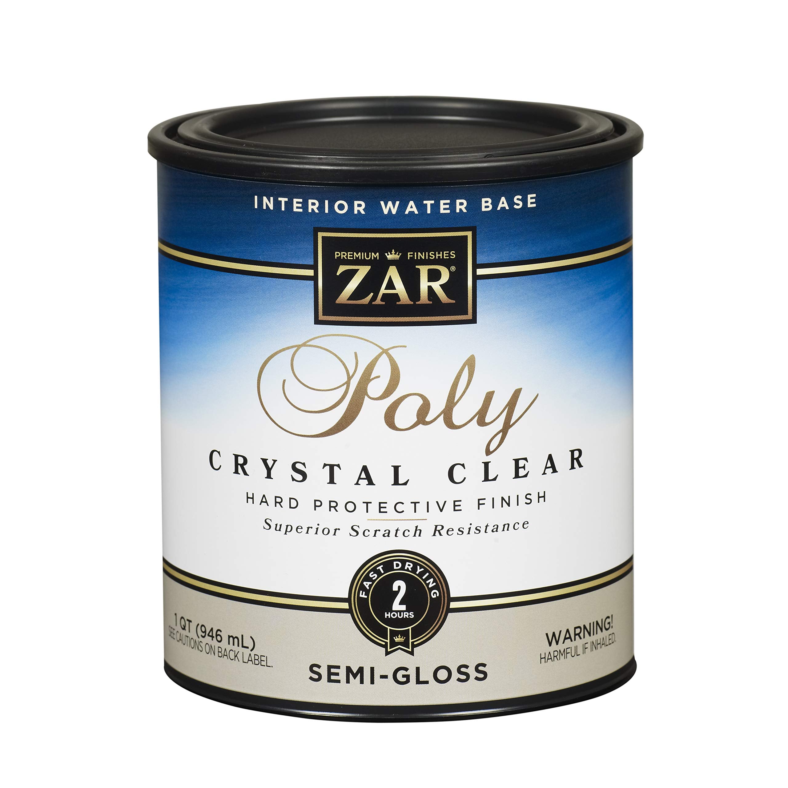 Zar 34512 Semi Gloss Aqua Water Based Polyurethane