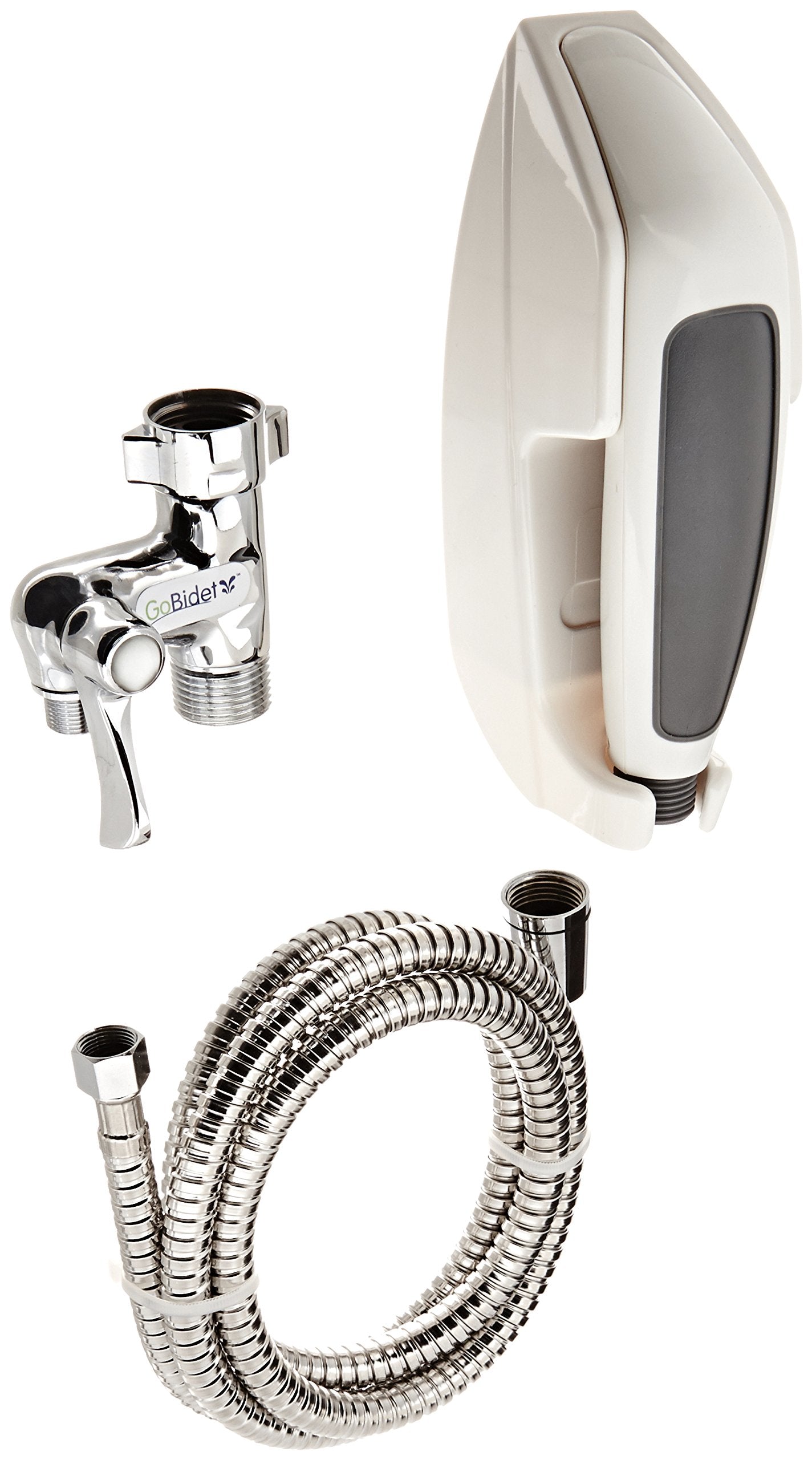 Gobidet Easy-To-Install, Mountable Handheld Bidet, White, 1-Set (2012W)