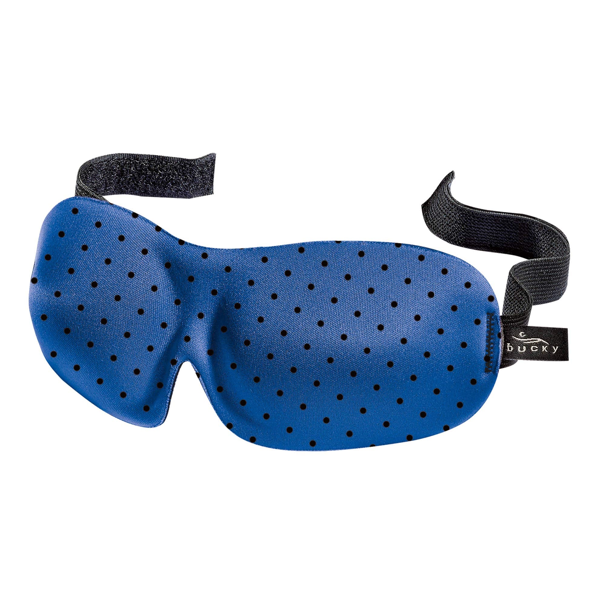 Bucky 40 Blinks No Pressure Printed Eye Mask For Travel & Sleep, Black Dot, One Size