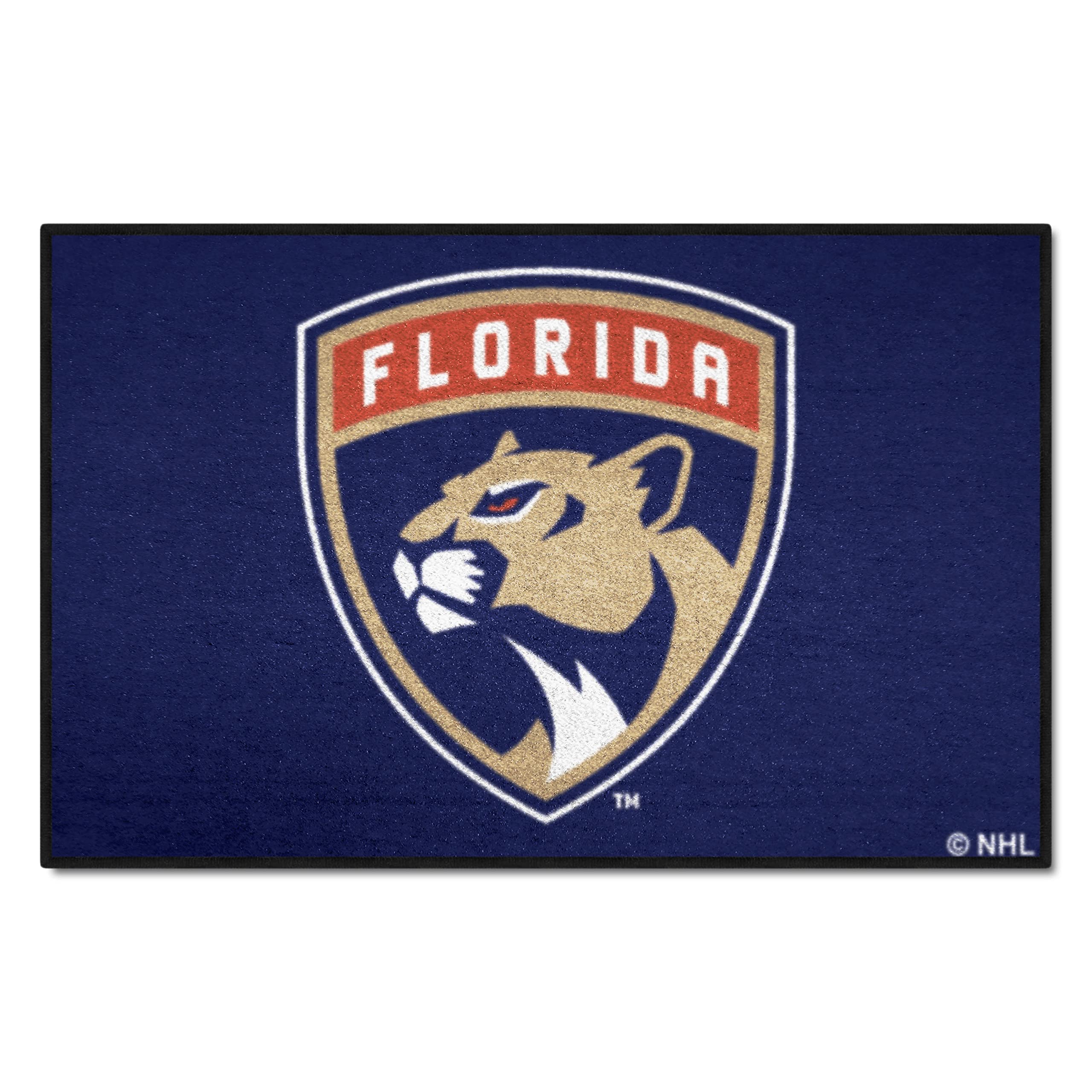 Fanmats 10535 Florida Panthers Starter Mat Accent Rug - 19In. X 30In.  Sports Fan Home Decor Rug And Tailgating Mat