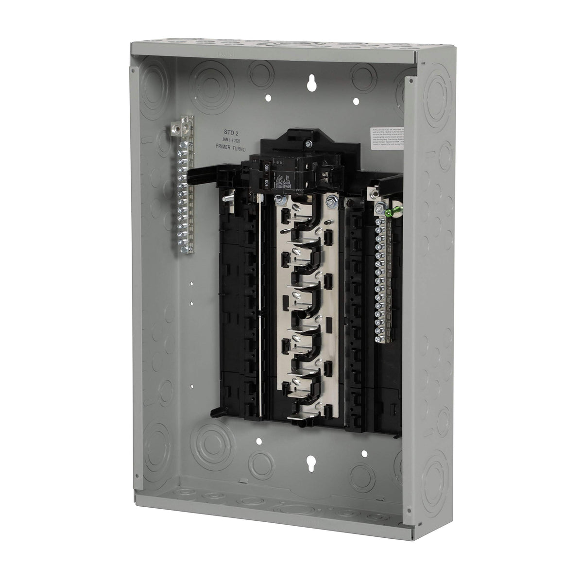 Siemens Sn2020B1100 Sn Series 100 Amp Space 20-Circuit Main Breaker Plug-On Neutral Load Center Indoor Grey