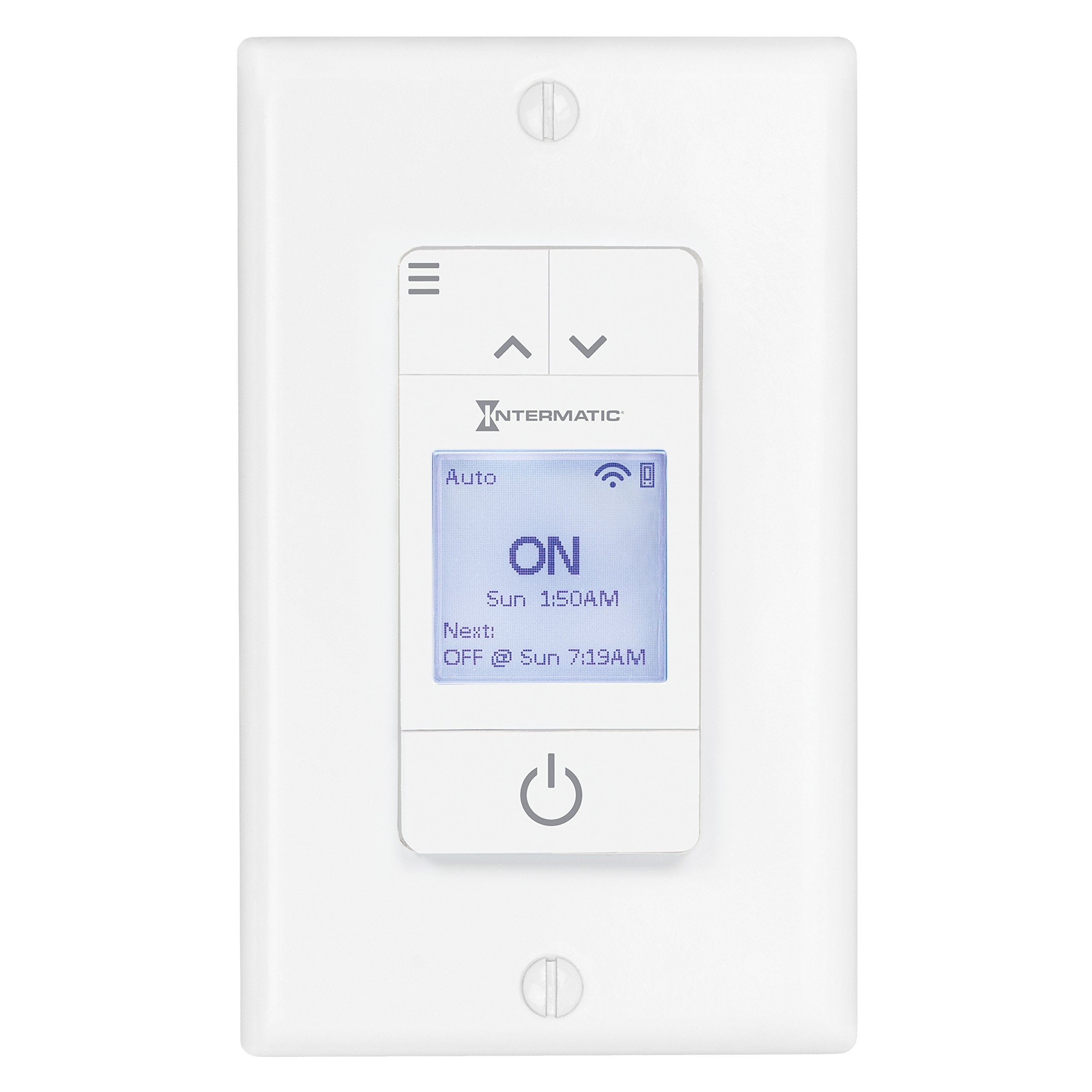 Ascend Smart Wi-Fi 15 Amp 7-Day Indoor Programmable In-Wall Timer, Works With Alexa, Auto Dst & Astro On/Off, White