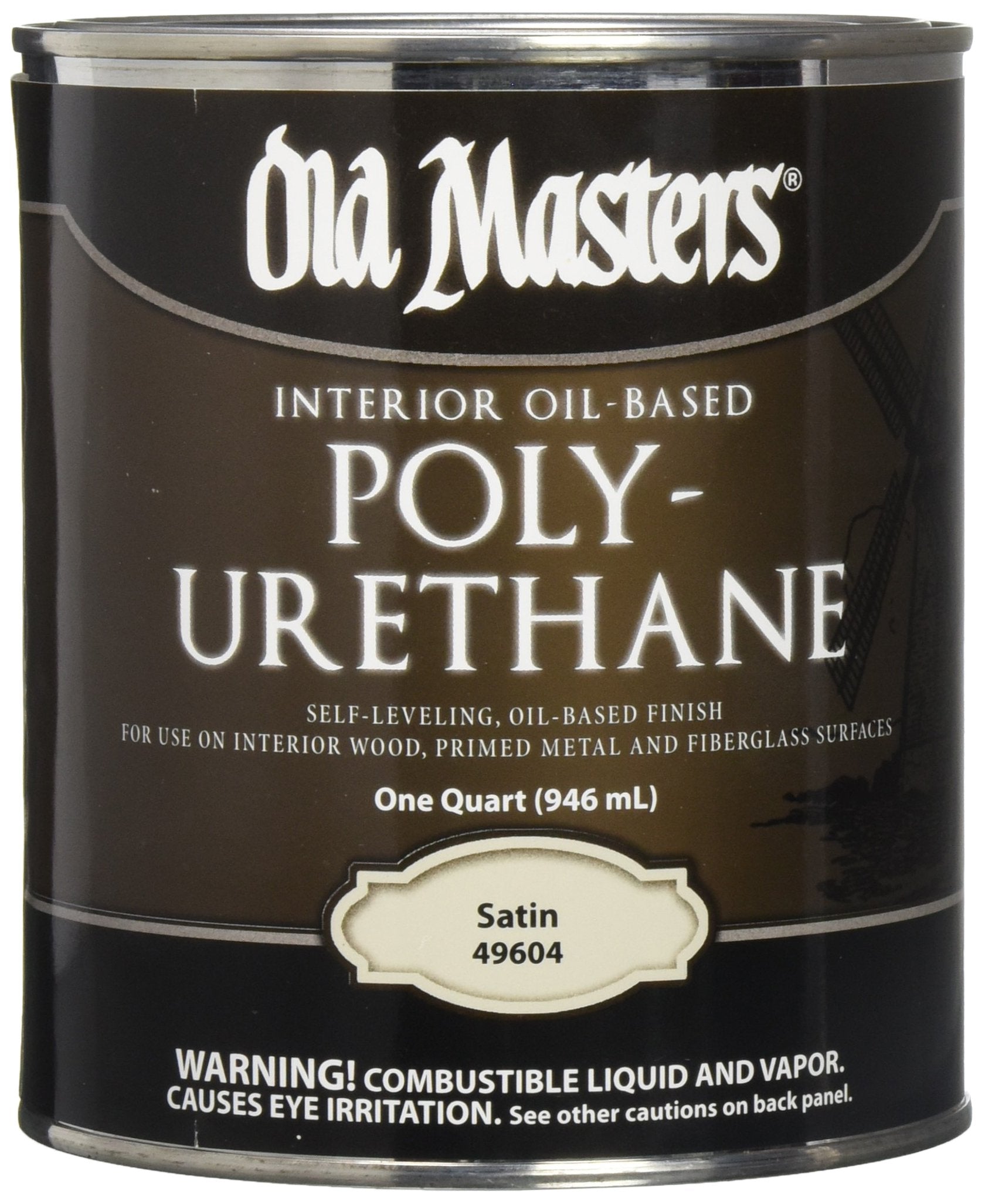 Old Masters 3590 Polyurethane Oil-Based Finish Satin 1 Quart