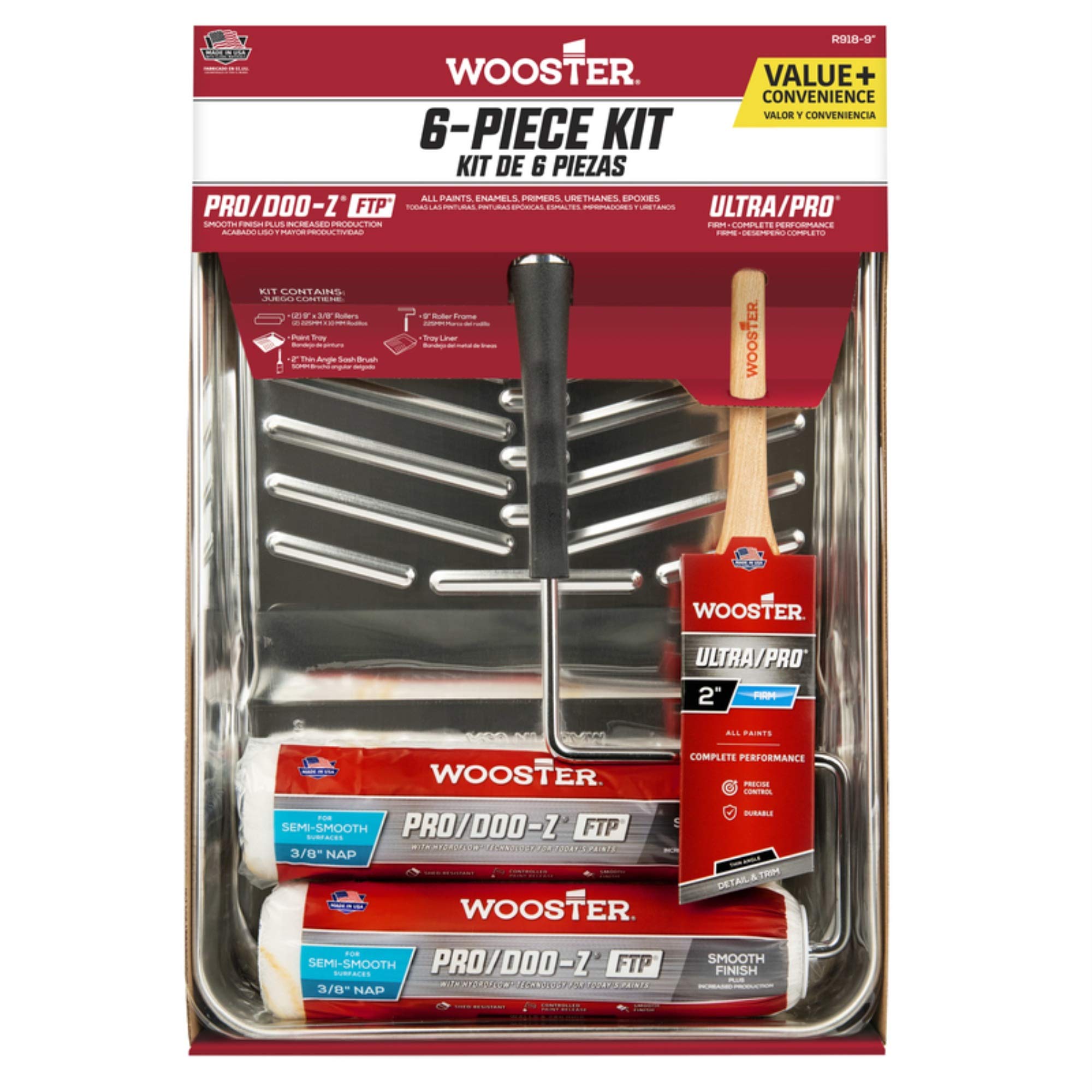 Wooster Prodoo-Z Ftp 9 In W Applicators - Case Of: 1