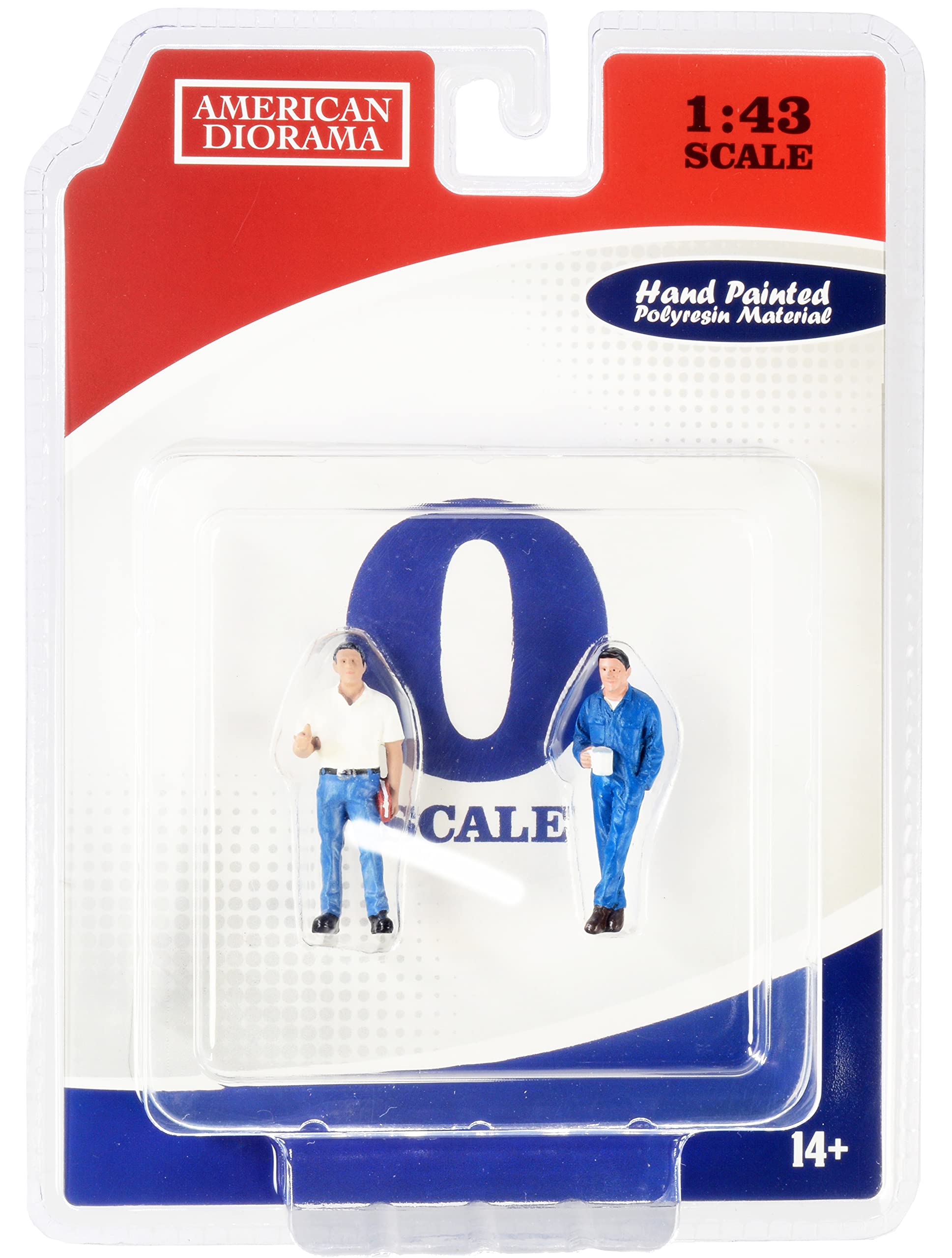 Tim And Larry Mechanics Set Of 2 Figurines For 143 Scale Models By American Diorama 38357