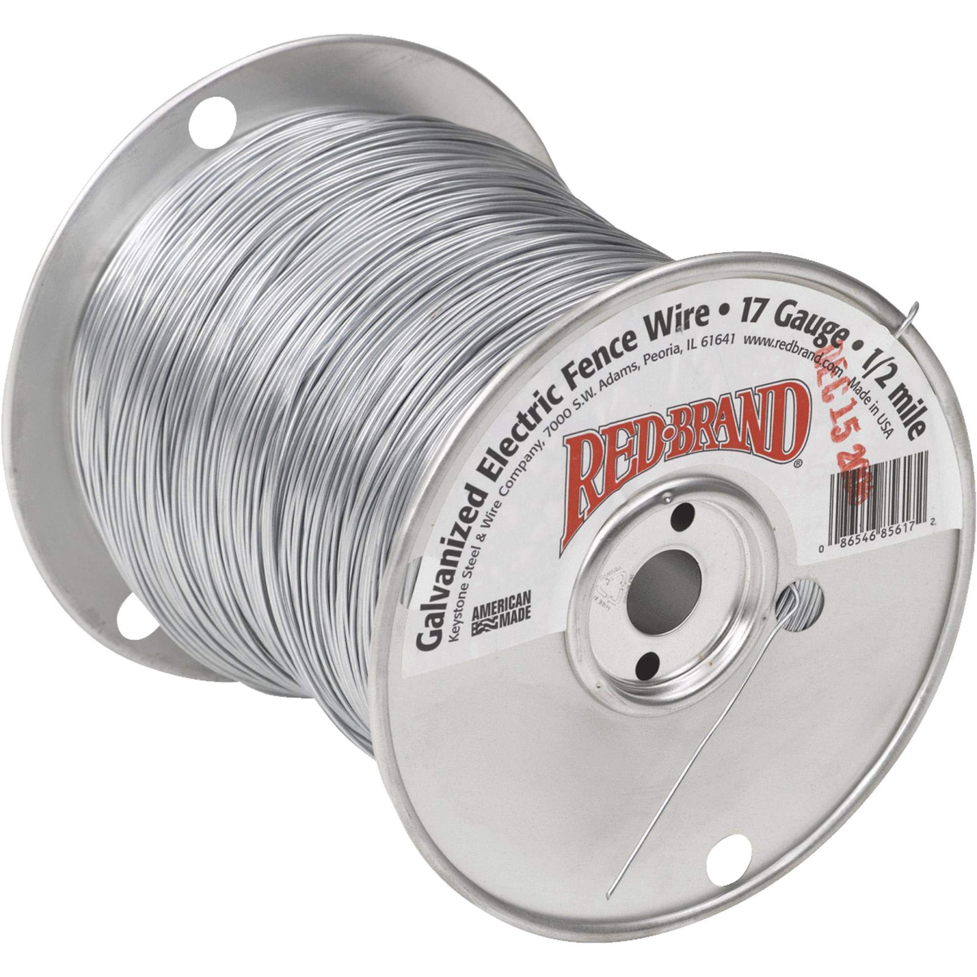 Keystone Stl & Wire 85617 Elec Fence Wire, 17Gx1/2M