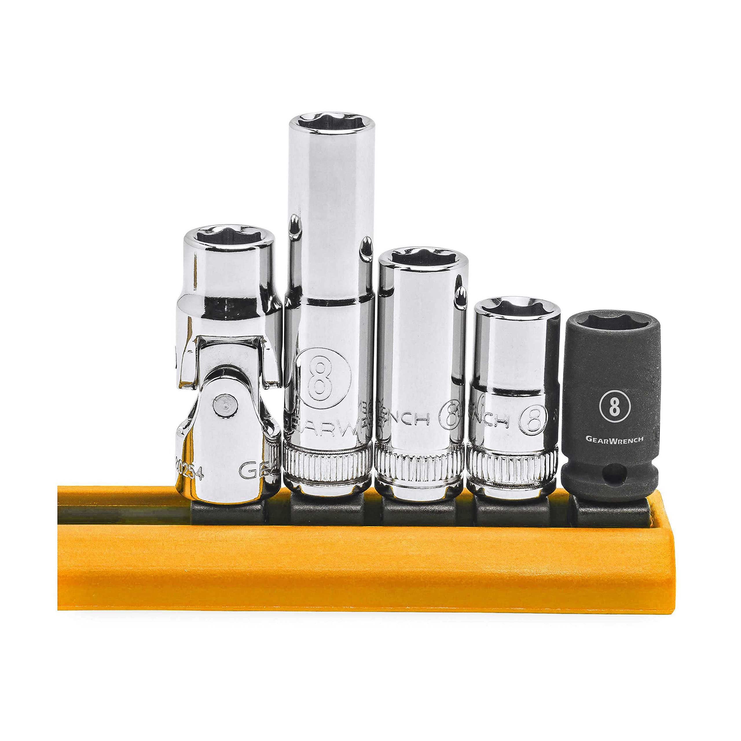 Gearwrench 5 Pc 14 Drive 6 Pt Socket Set, 8Mm - 80102